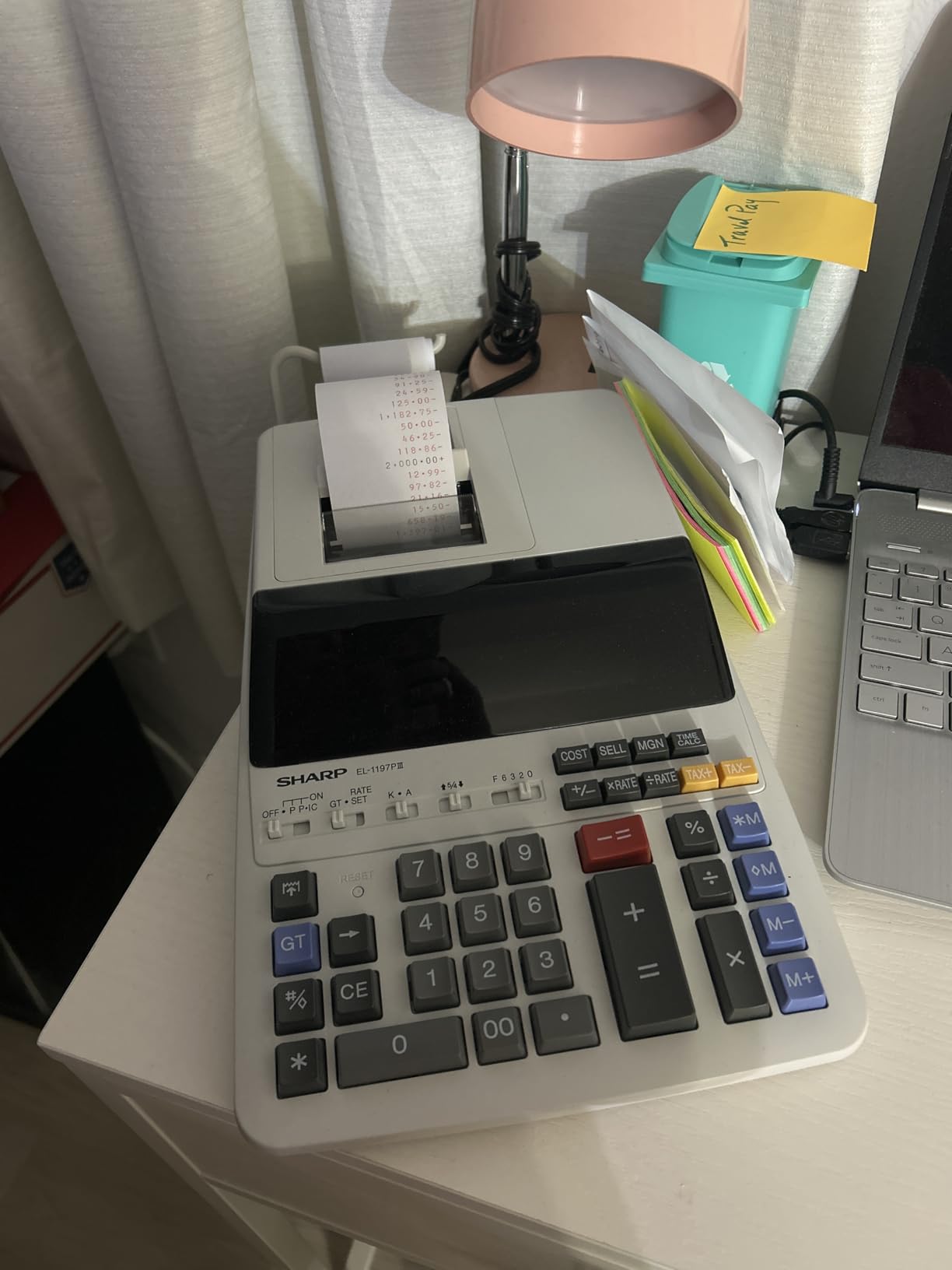Sharp EL-1197PIII Heavy Duty Color Printing Calculator with Clock and Calendar customer photo 1