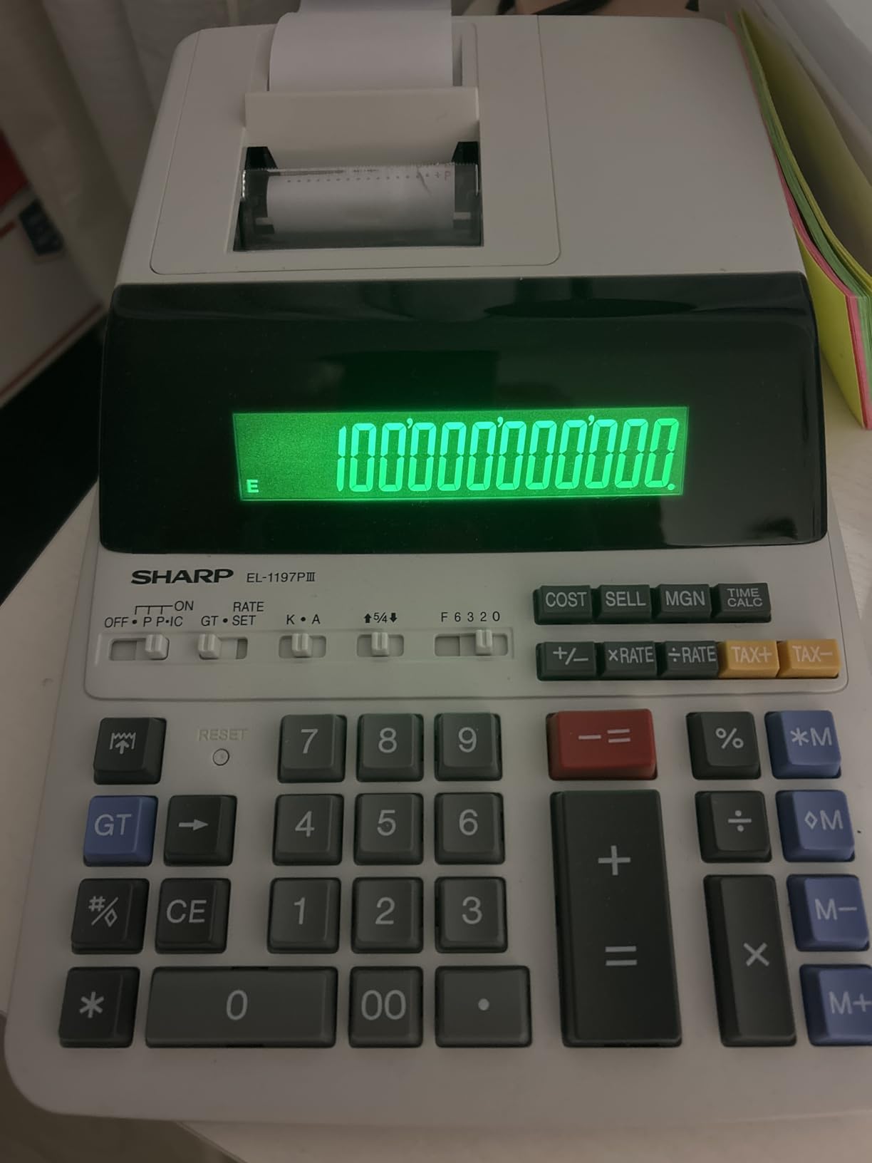 Sharp EL-1197PIII Heavy Duty Color Printing Calculator with Clock and Calendar customer photo 2