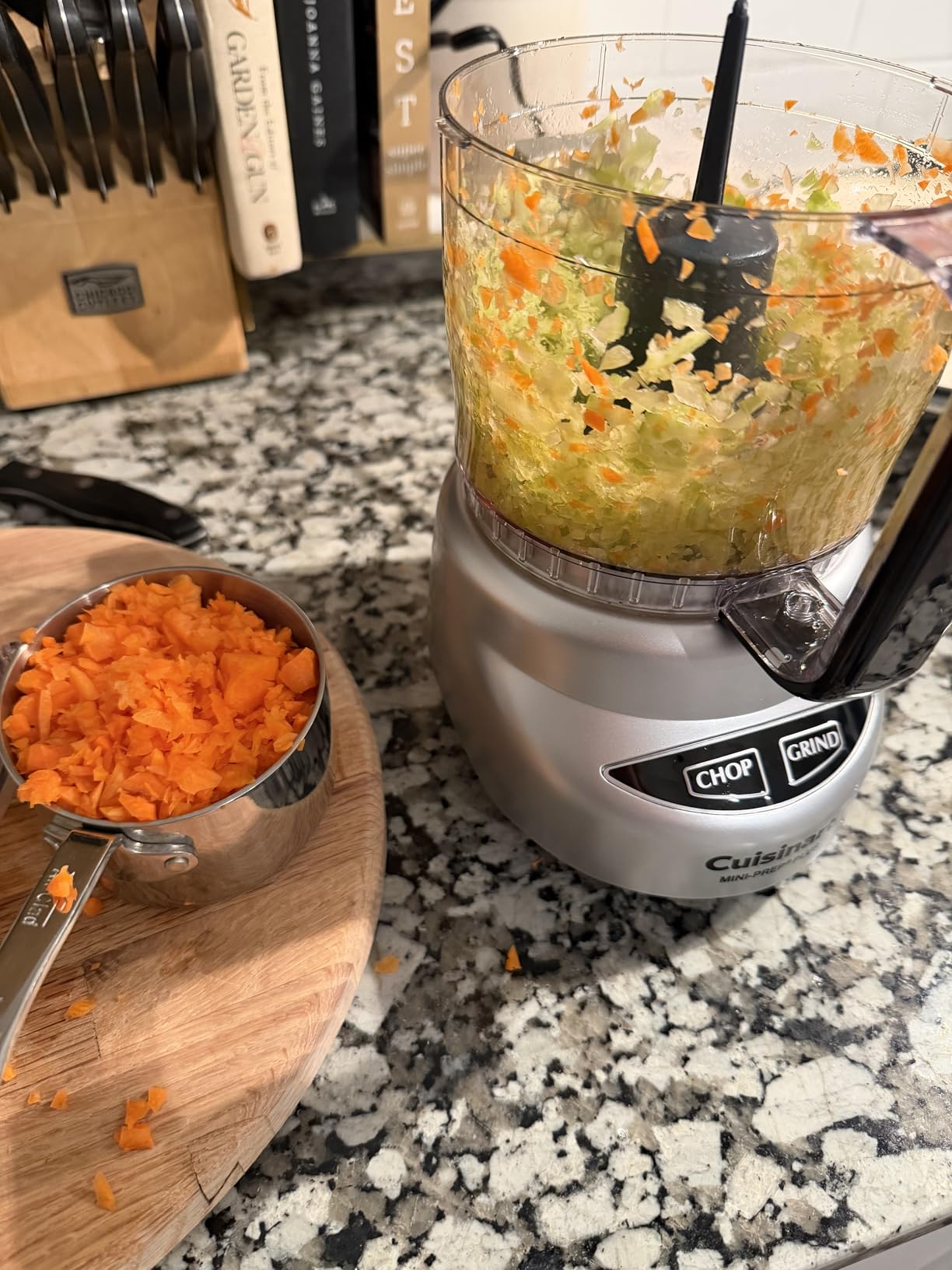 Cuisinart Mini-Prep Plus Food Processor, 3 Cup Mini Food Processor to Chop Herbs, Vegetables, and Hard Cheese, 3 Cup Work Bowl, Reversible Stainless Steel Blade, DLC-2ABC, Brushed Chrome customer photo 1