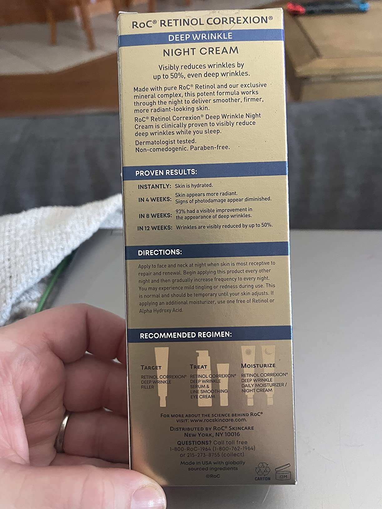 RoC Retinol Correxion Night Cream for Deep Wrinkles, Anti Aging Skincare Treatment Women and Men, 1.0 oz customer photo 2