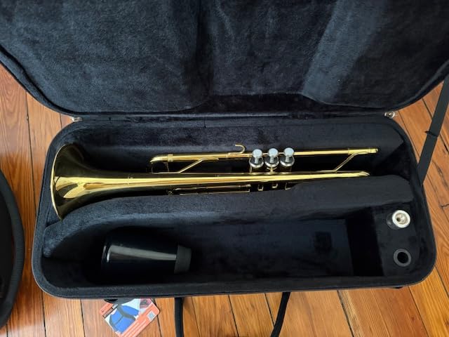Protec Trumpet Rectangular PRO PAC Case with Mute Storage Compartment, Model PB301 Black customer photo 1