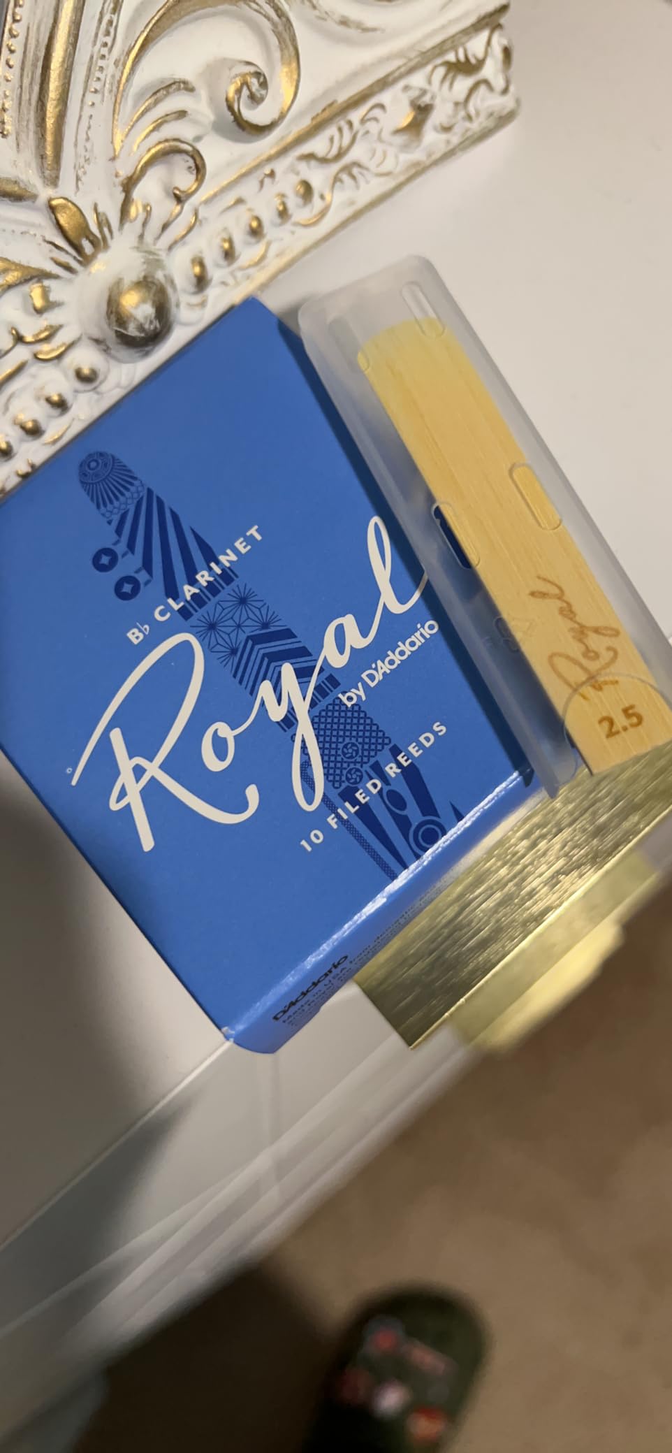 D'Addario Royal Organic Bb Clarinet Reeds, Strength 3.5, 10-Pack customer photo 1