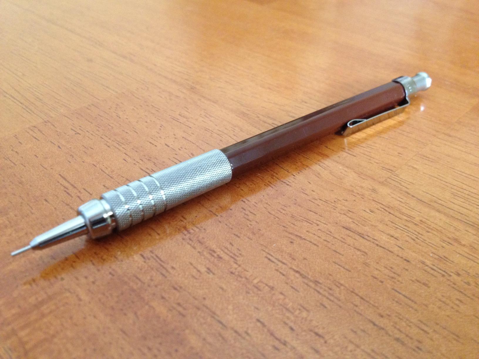Pentel GraphGear 500 Mechanical Drafting Pencil, 0.3mm, Extra Fine Line, Brown Barrel customer photo 2