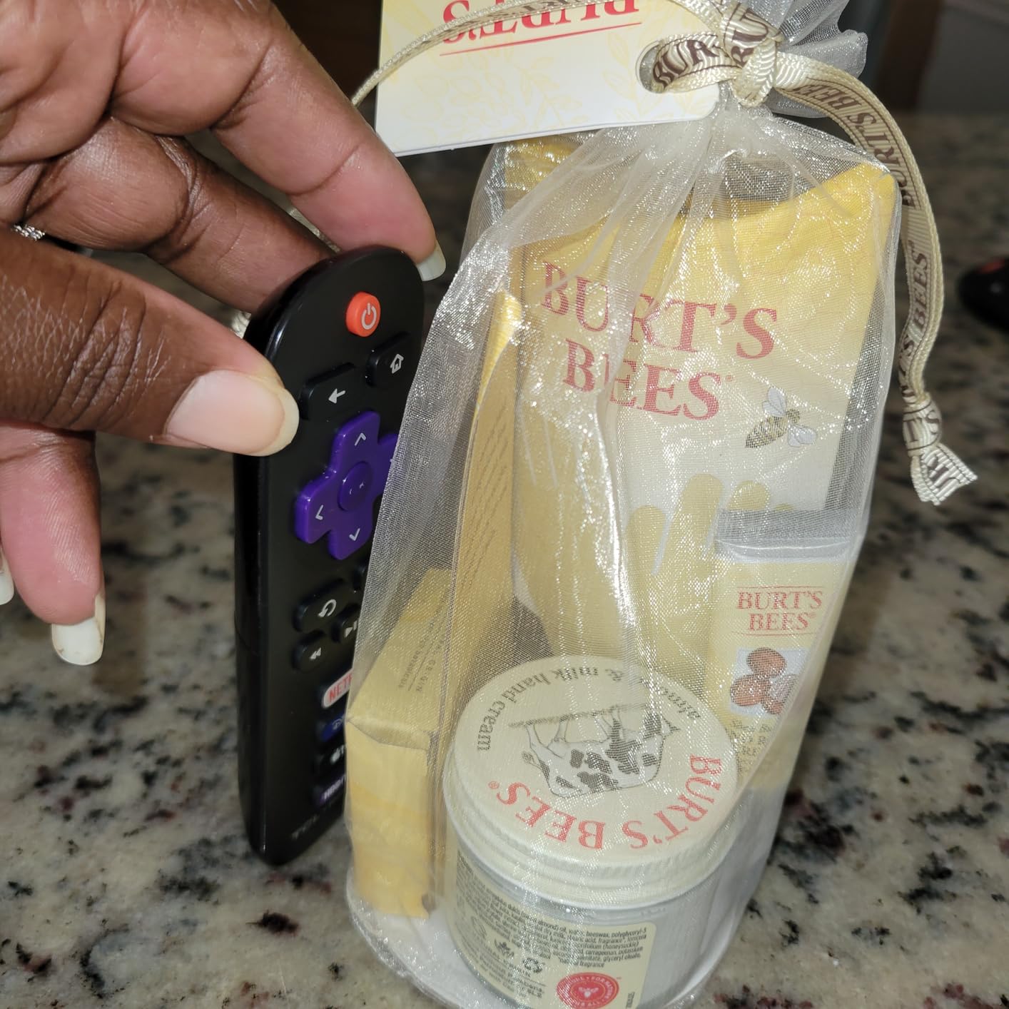 Burt's Bees Gifts Ideas - Hand Repair Set, 3 Hand Creams plus Gloves - Almond Milk, Lemon Butter Cuticle Cream, Shea Butter Repair customer photo 1