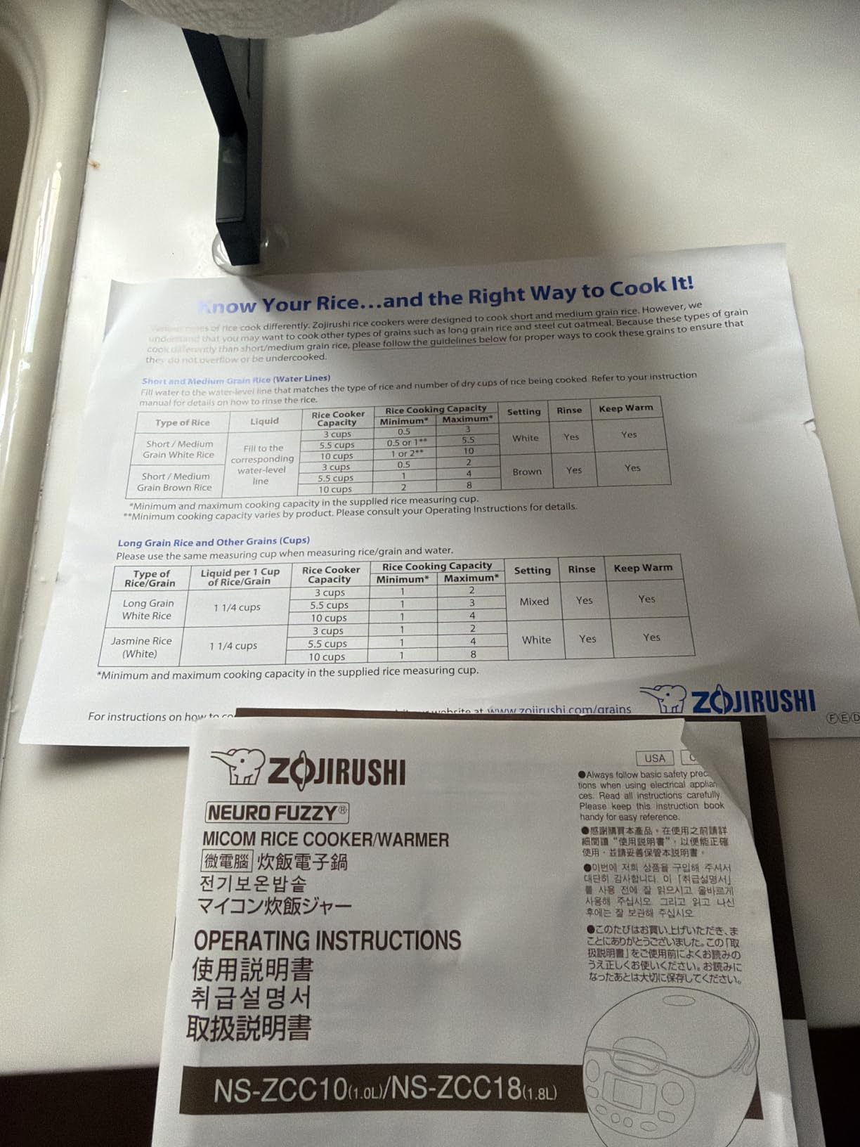 Zojirushi Neuro Fuzzy 10-Cup Rice Cooker and Warmer (Premium White) customer photo 1