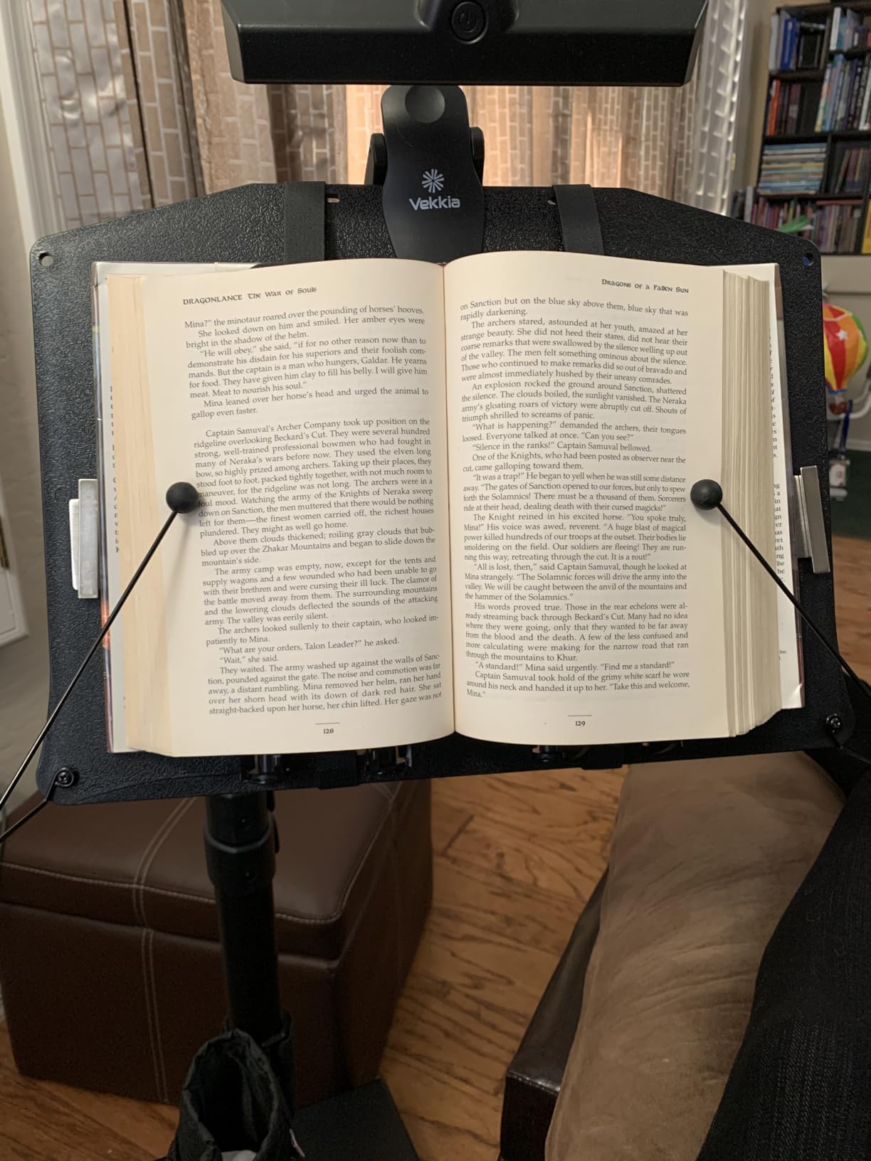 LEVO G2 Book Holder Floor Stand with Rolling Base - Our Premium Adjustable Reading Station on Wheels for Bed, Couch, or Recliner - Ergonomic Hands-Free Page Support for Heavy Novels and Textbooks customer photo 2