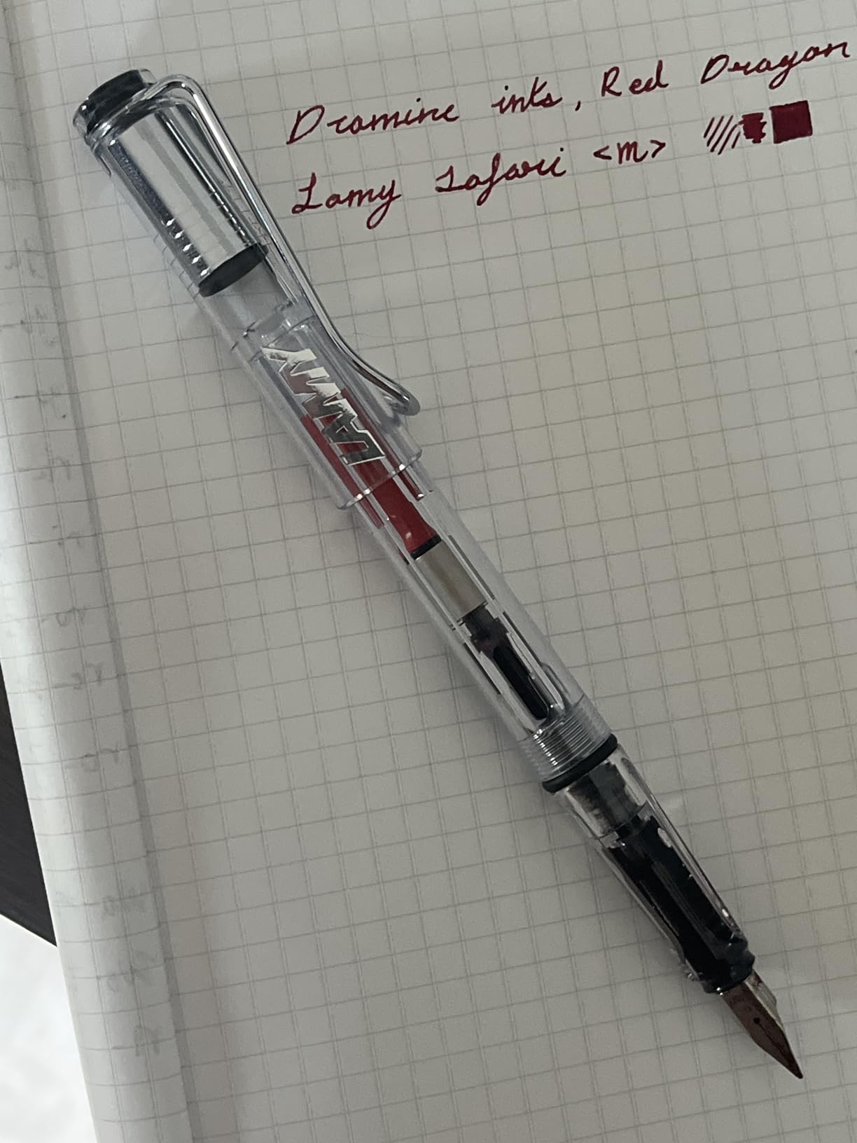 LAMY Safari Fountain Pen with Ergonomic Grip and Polished Steel Nib in Size F customer photo 2