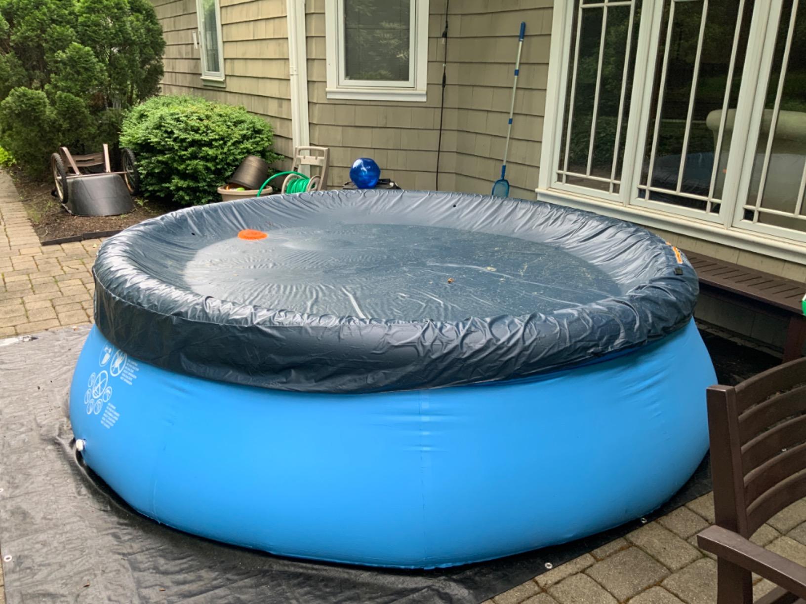 Intex 28120EH Easy Set Inflatable Swimming Pool: 10ft x 30in - Puncture-Resistant Material - Quick Inflation - 1018 Gallon Capacity - 23in Water Depth customer photo 2