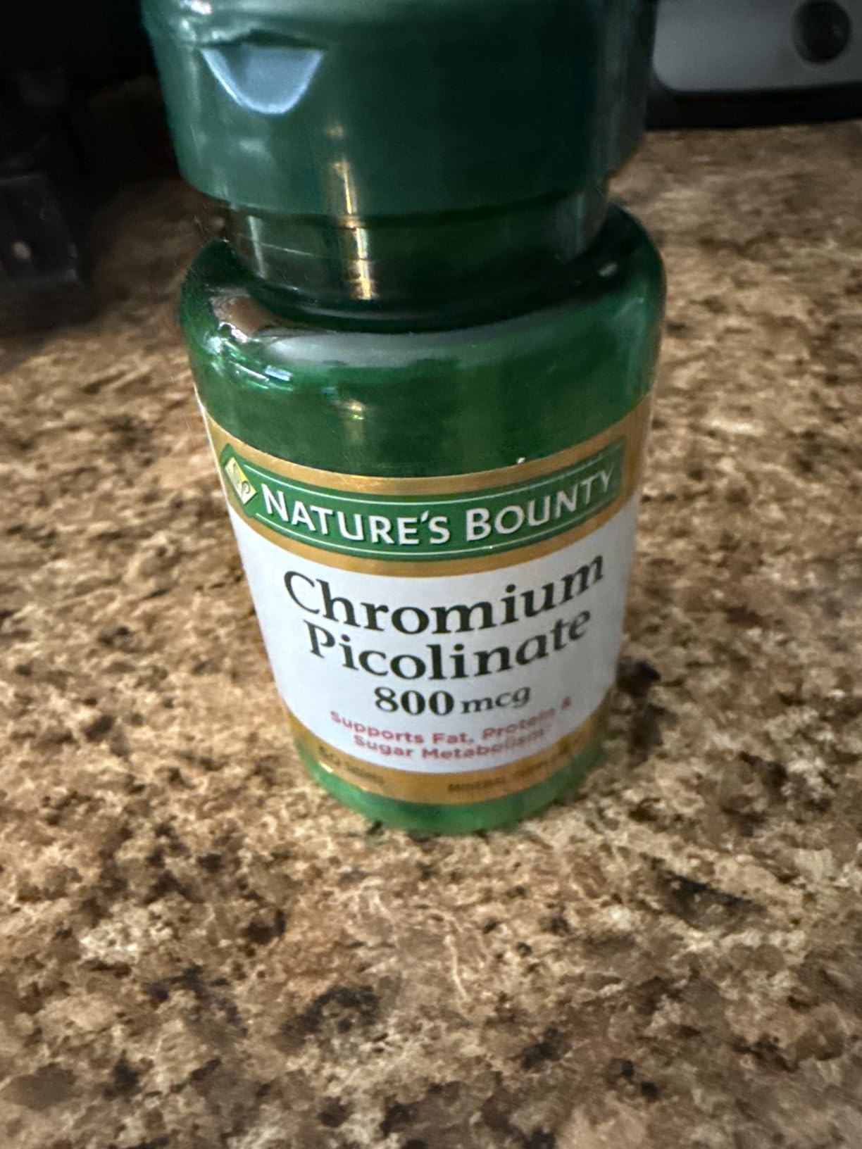 Nature's Bounty Chromium Picolinate, Supports Fat, Protein & Sugar Metabolism, Mineral Supplement, 800 mcg, 50 Tablets customer photo 1