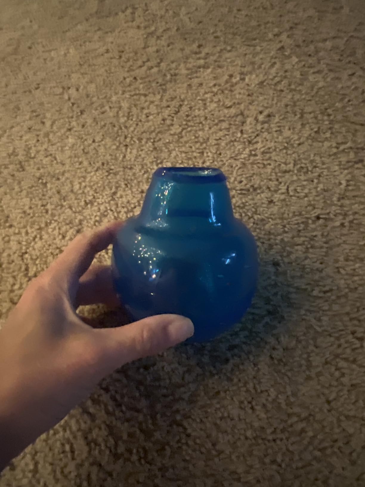 Outward Hound by Planet Dog Snoop Dog Toy - Treat-Dispenser Puzzle Ball, Interactive Slow Feeder, Medium to Large Dogs, Bouncy & Mint-Infused, Blue, 5