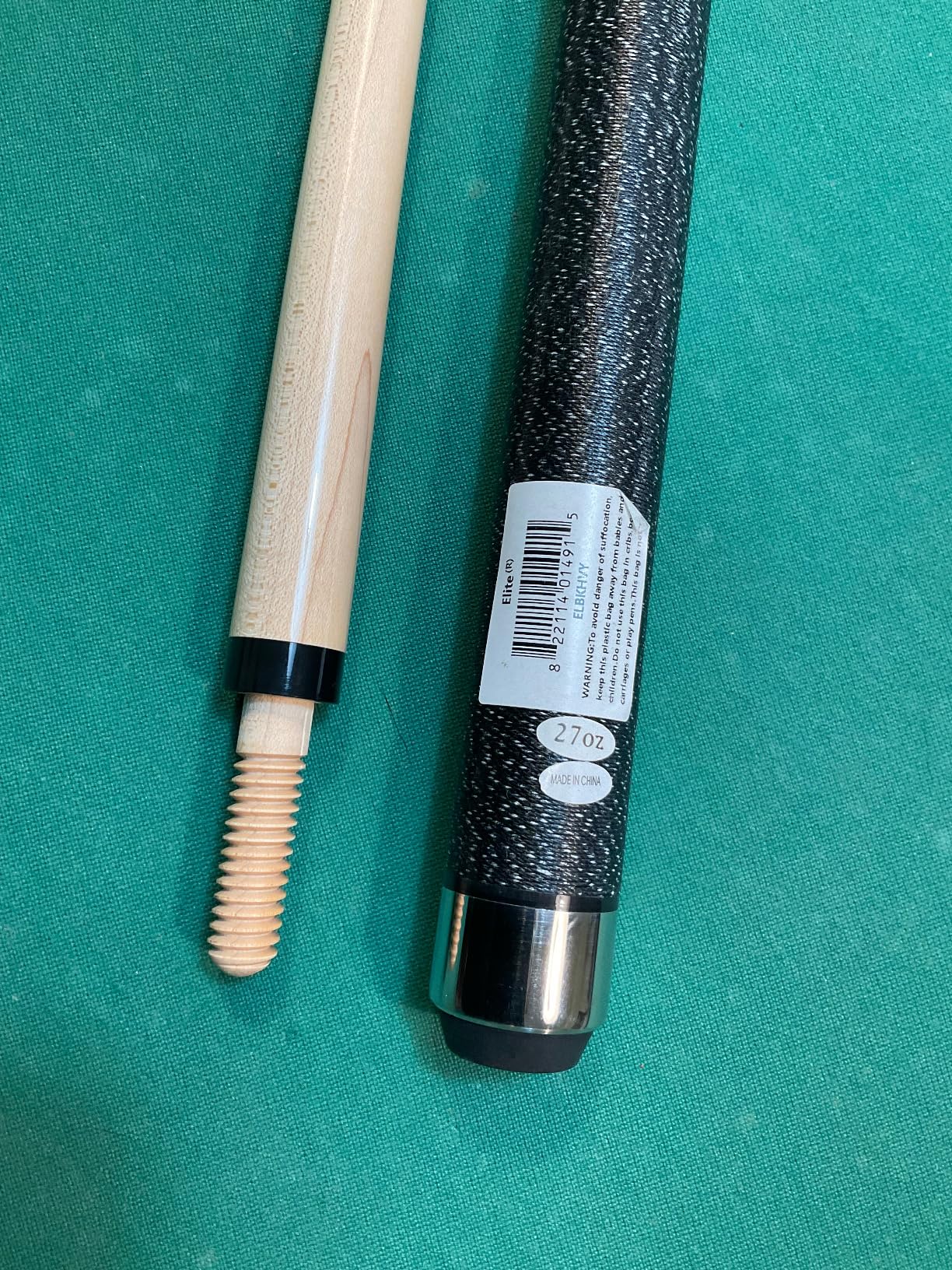 Heavy 27oz Banned Break Cue - Massive Weight Breaker Cue with Phenolic Tip customer photo 1