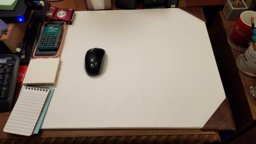 Doolittle 40003 100% Recycled Doodle Desk Pad, Unruled, 50 Sheets, Refillable, 22 x 17, Brown customer photo 1