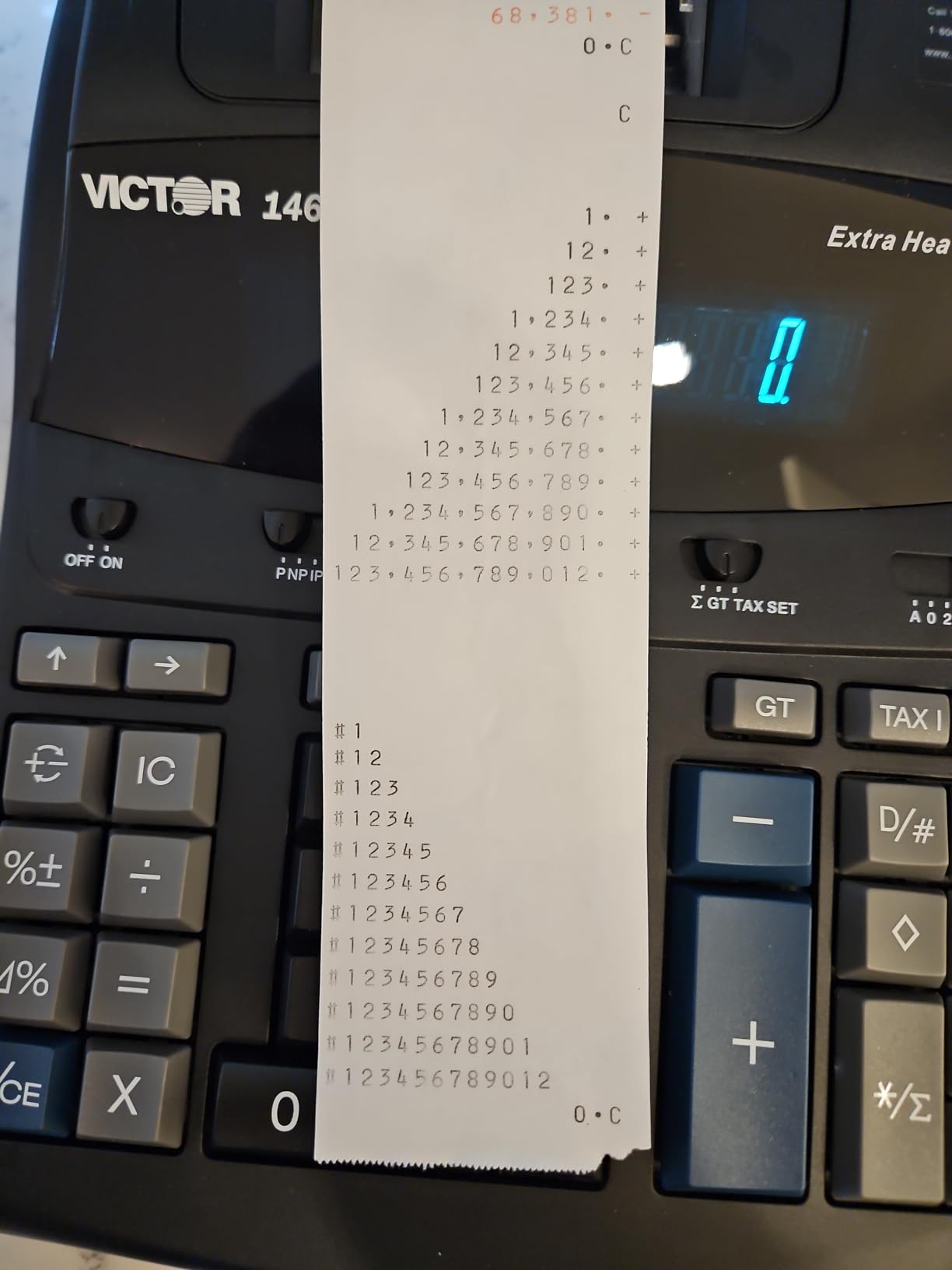 Victor 1460-4 12 Digit Extra Heavy Duty Commercial Printing Calculator customer photo 1