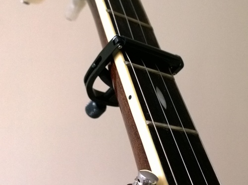 Paige Capo for Banjos - USA Made Adjustable Tension, Buzz-Free - Smokey Black Finish customer photo 1