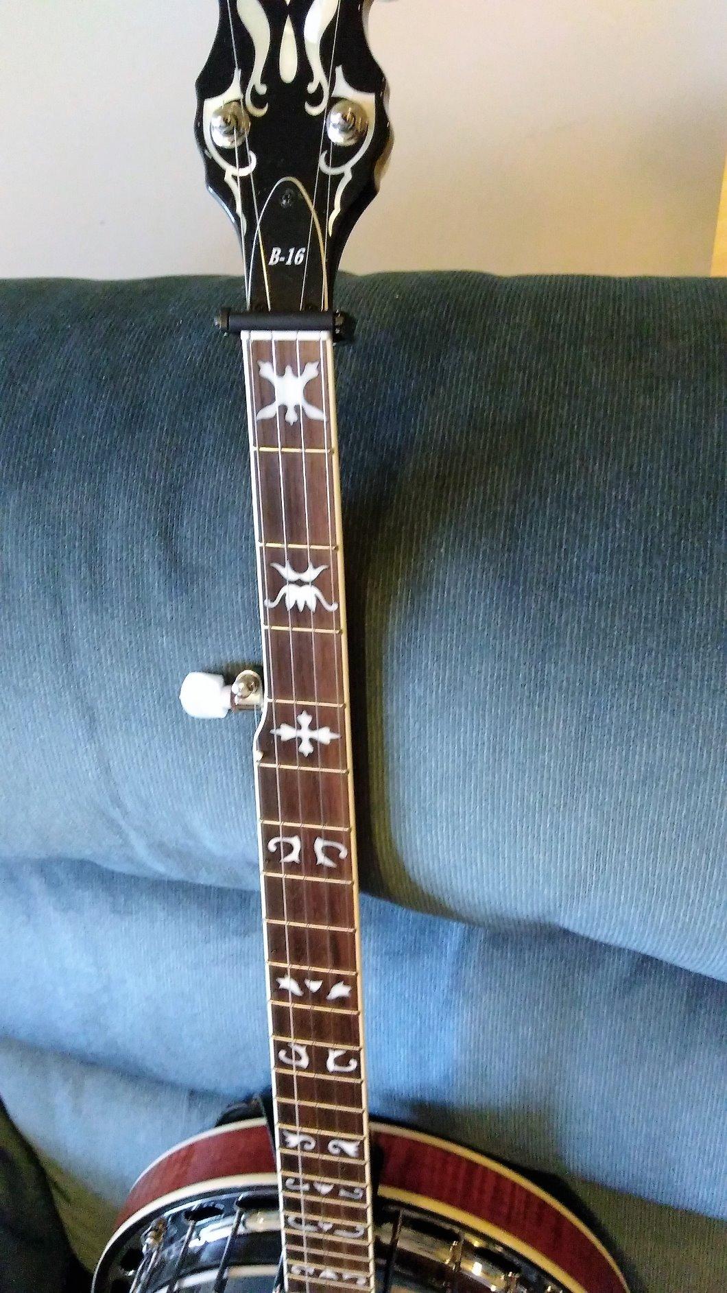 Paige Capo for Banjos - USA Made Adjustable Tension, Buzz-Free - Smokey Black Finish customer photo 2