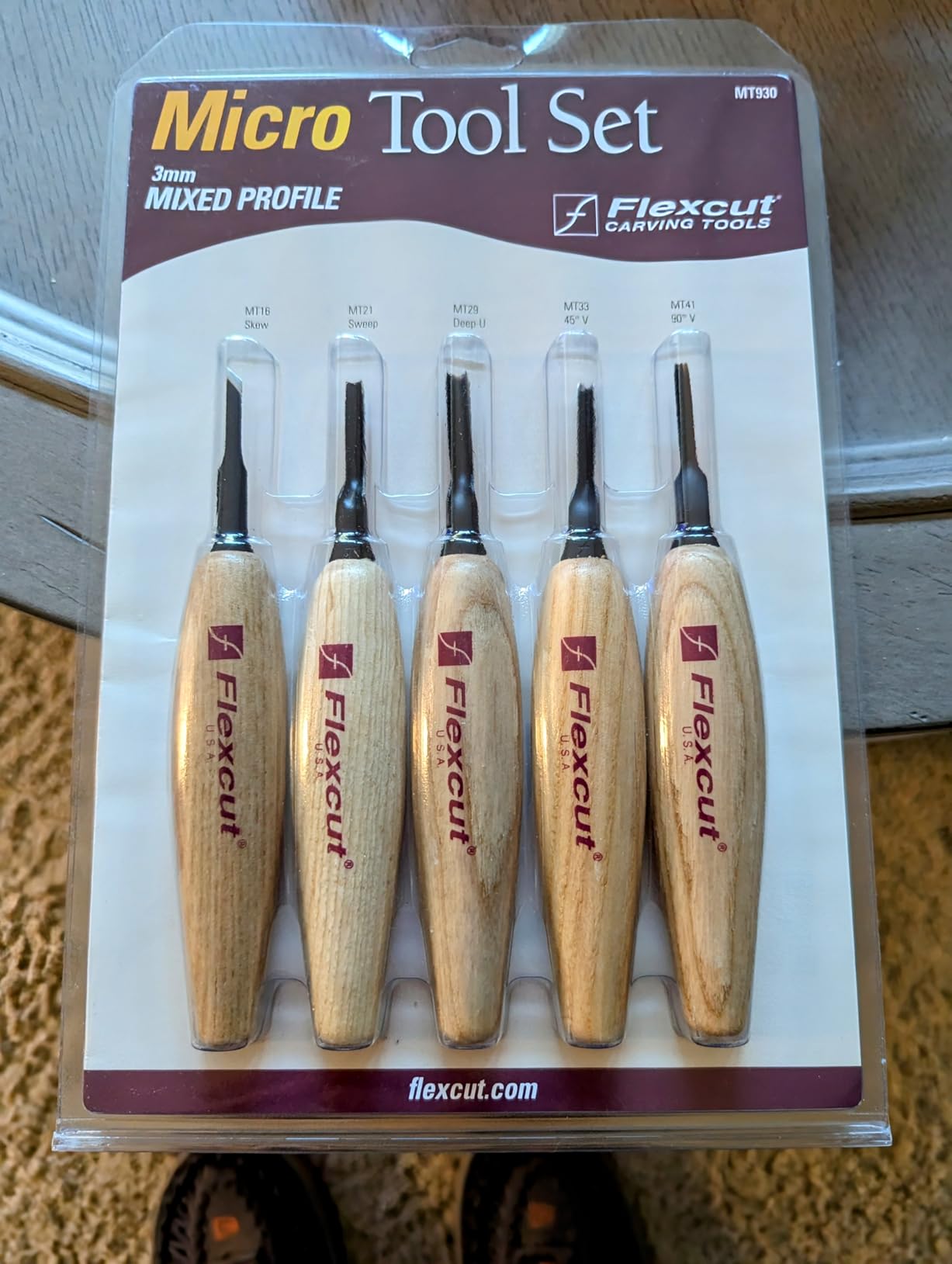 FLEXCUT Carving Tools - 3-Blade Interchangeable Set with Palm-Style Handles customer photo 1