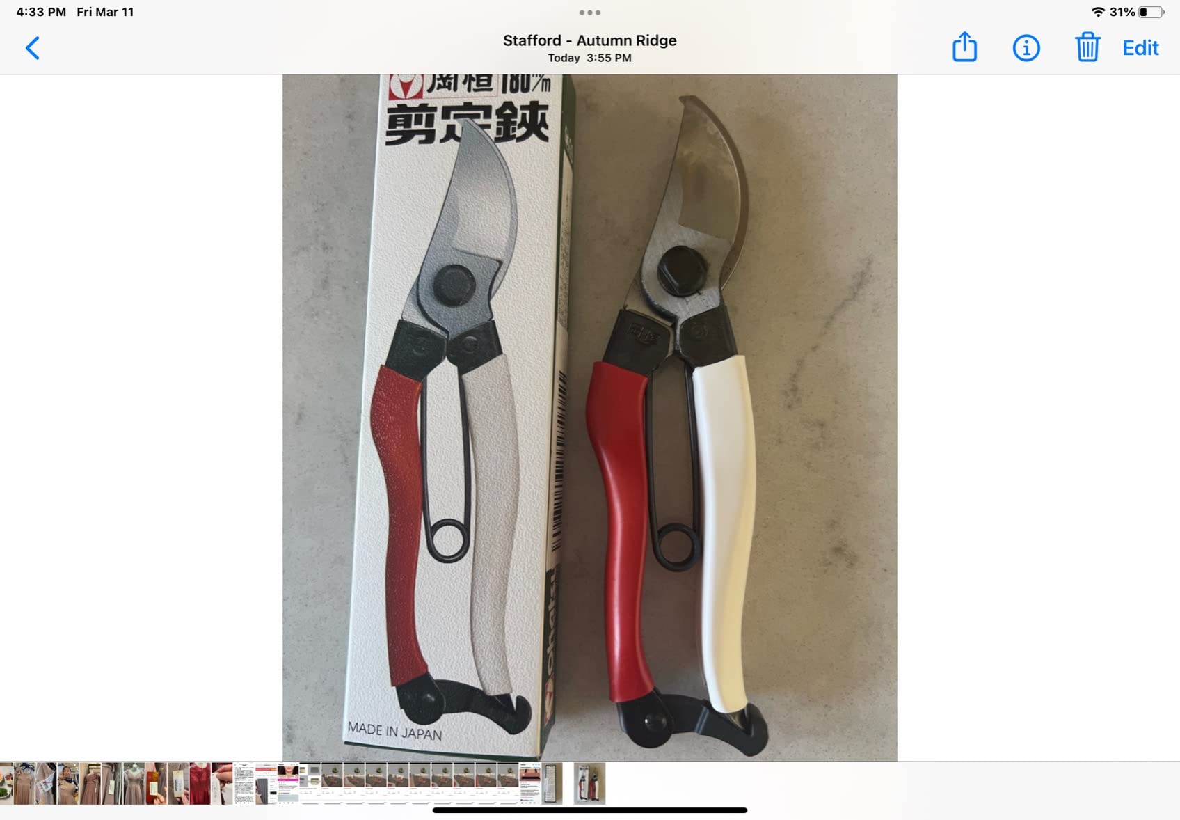 Okatsune 101 7-inch Bypass Pruners, Small - Premium Japanese Secateurs customer photo 2