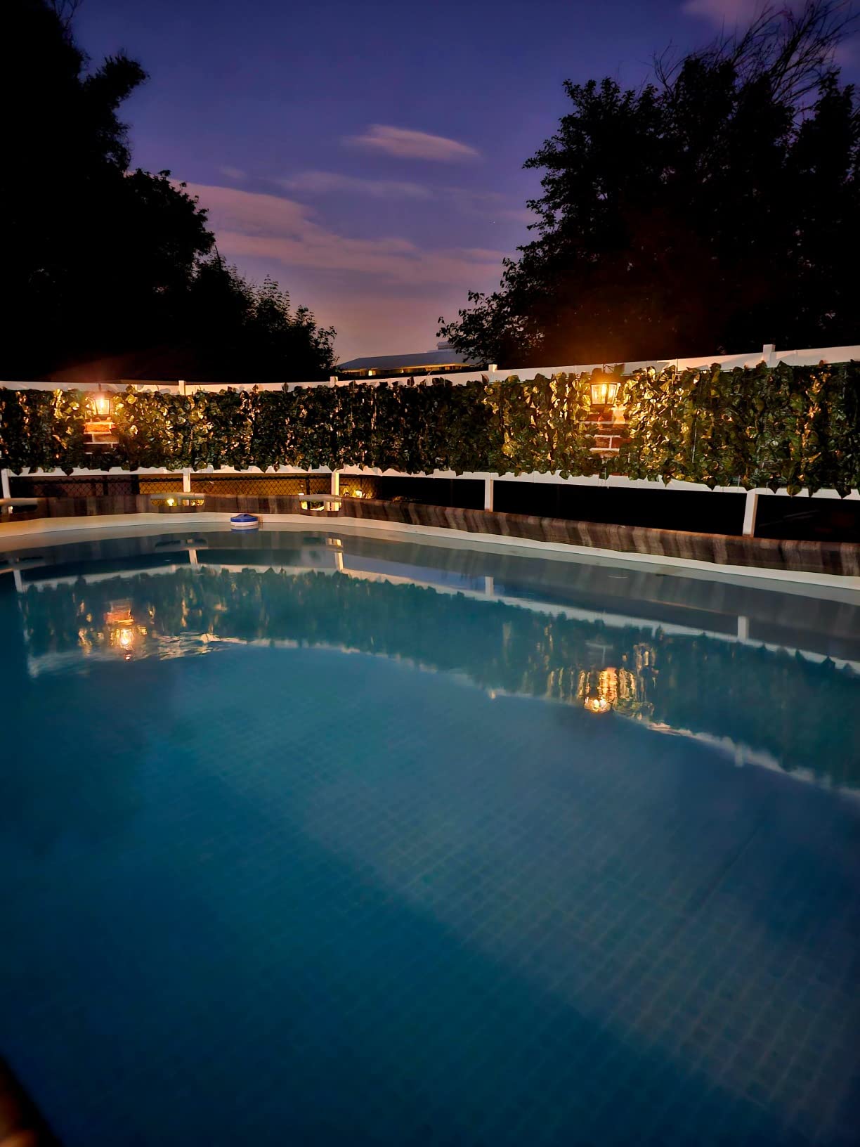 Blue Wave 24-inch Above Ground Pool Fence Kit for Privacy & Safety, 8 Sections - Made with Sturdy, Weather-Resistant Vinyl & Mounting Brackets - Easy to Install Above Ground Pool Accessories - White customer photo 1
