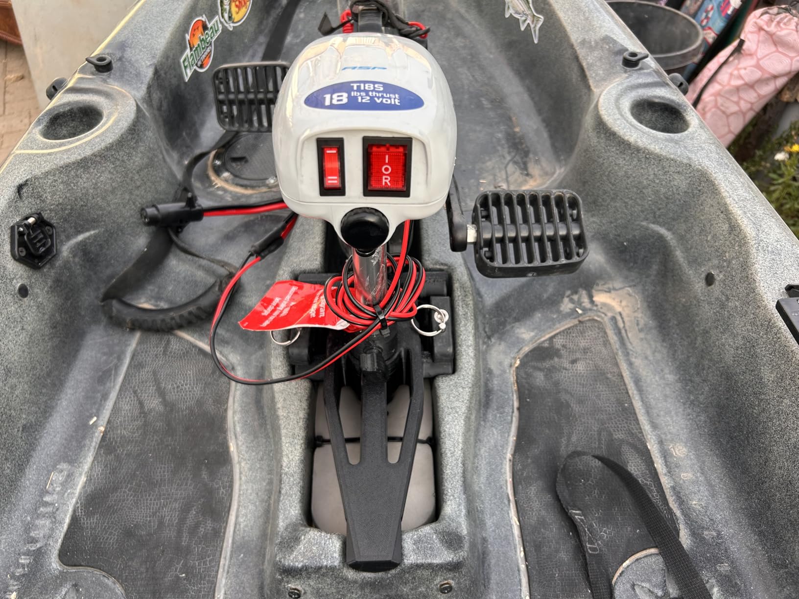 Watersnake T18 ASP - 18 Pound Thrust 12v Electric Saltwater Trolling Motor with Transom Mount customer photo 1