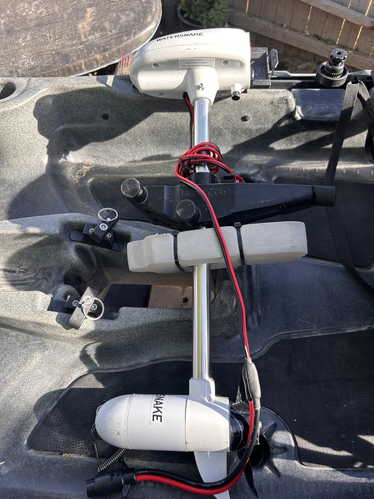 Watersnake T18 ASP - 18 Pound Thrust 12v Electric Saltwater Trolling Motor with Transom Mount customer photo 2