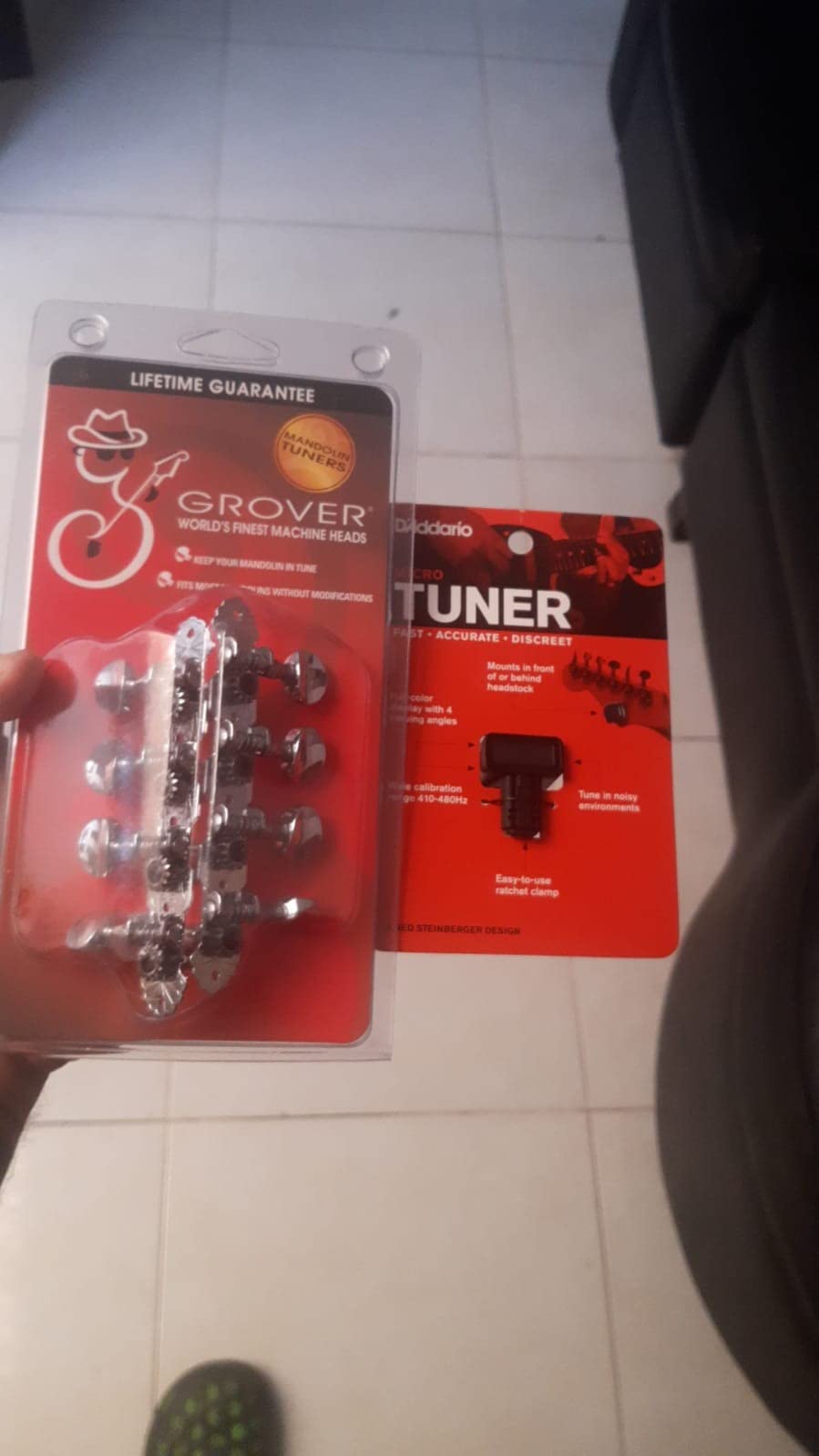 Grover 304C Sta-Tite Mandolin Tuners - 4+4 - Chrome customer photo 2