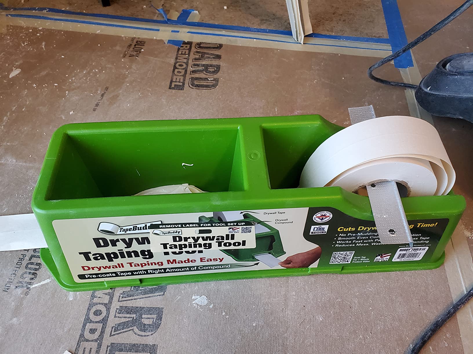Buddy Tools TapeBuddy Drywall Taping Tool - Simplifies Drywall Banjo Taping - Reliable & Efficient Tape Dispenser for DIYers - Easy to Use - Reduces Mess and Waste customer photo 2