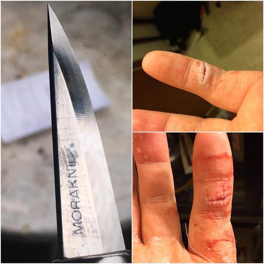 Morakniv Wood Carving Knife 120 - High-Quality Sandvik Steel Blade for Wood Carving customer photo 1