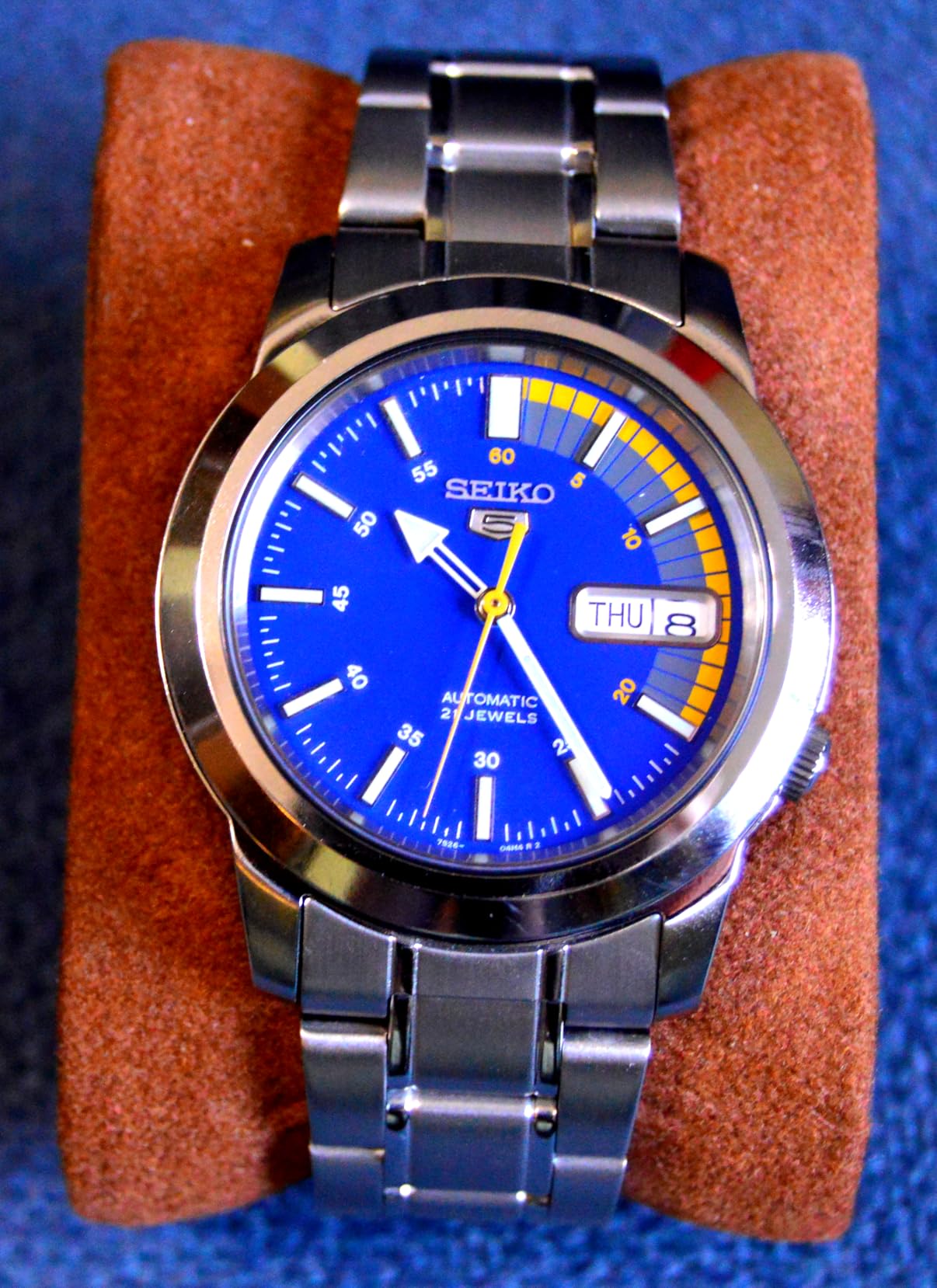 Seiko 5 Automatic Watch for Men - Day/Date Calendar, Stainless Steel customer photo 2