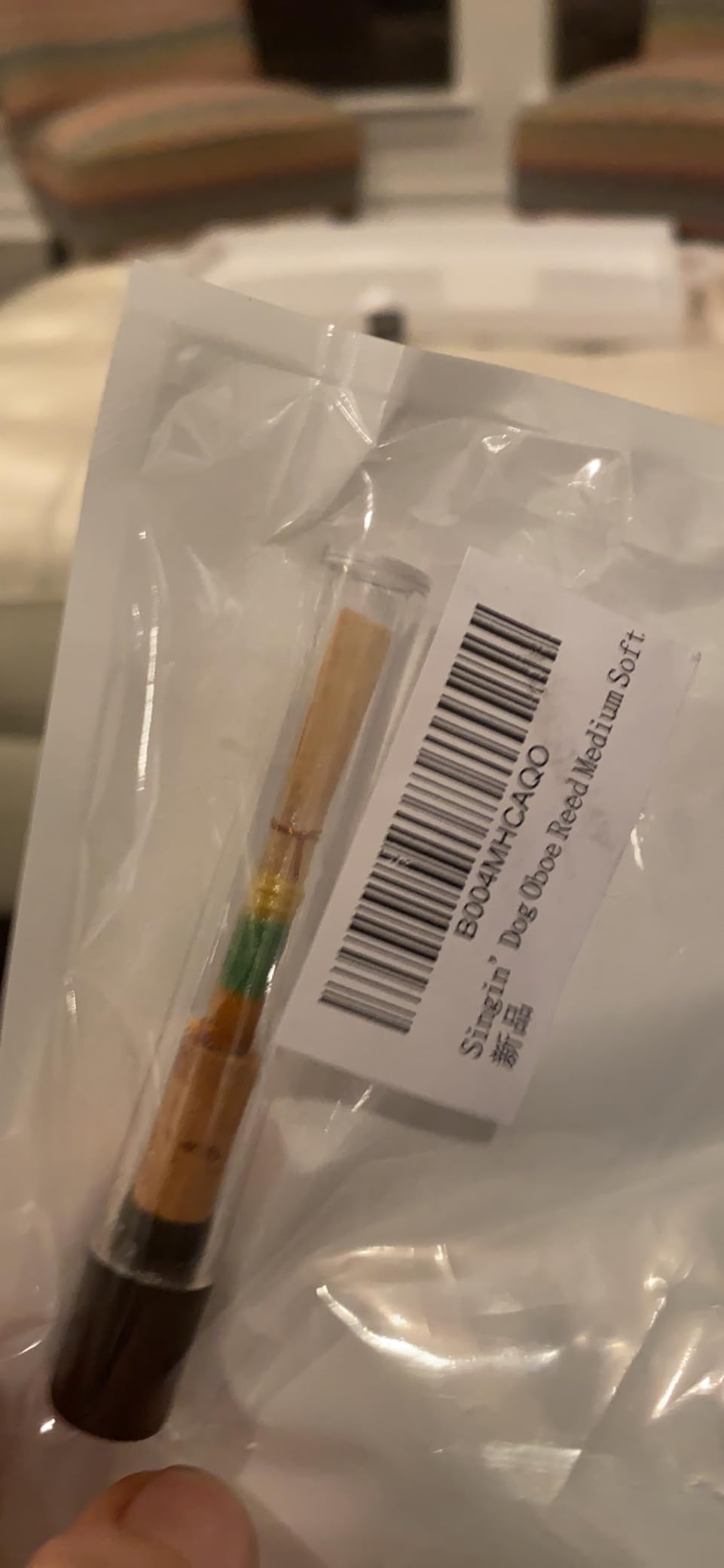 Singin' Dog Oboe Reed Medium Soft customer photo 1