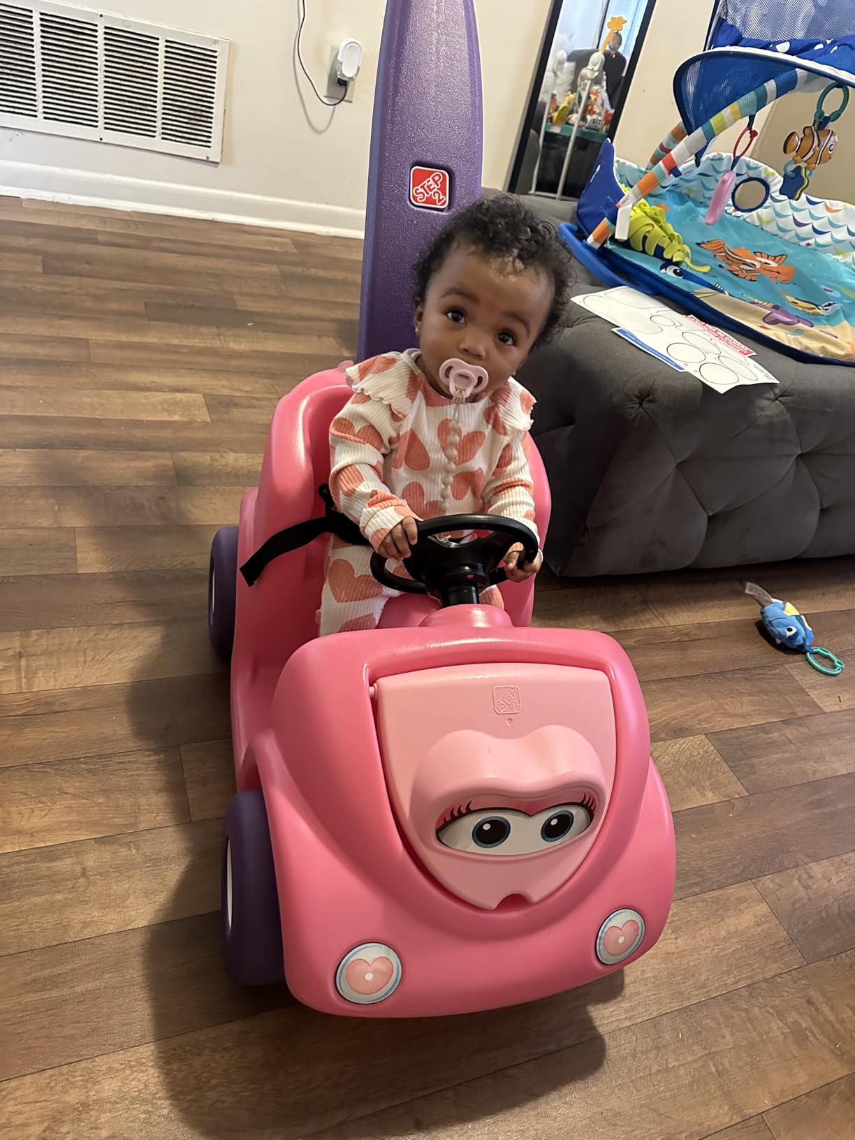 Step2 Push Around Buggy Kids Push Car, Ride On Car with Seat Belt and Horn, Toddlers Ages 18 Months - 3 Years Old, Max Weight 50 lbs., Easy Storage, Ideal Stroller Substitute, Red customer photo 1