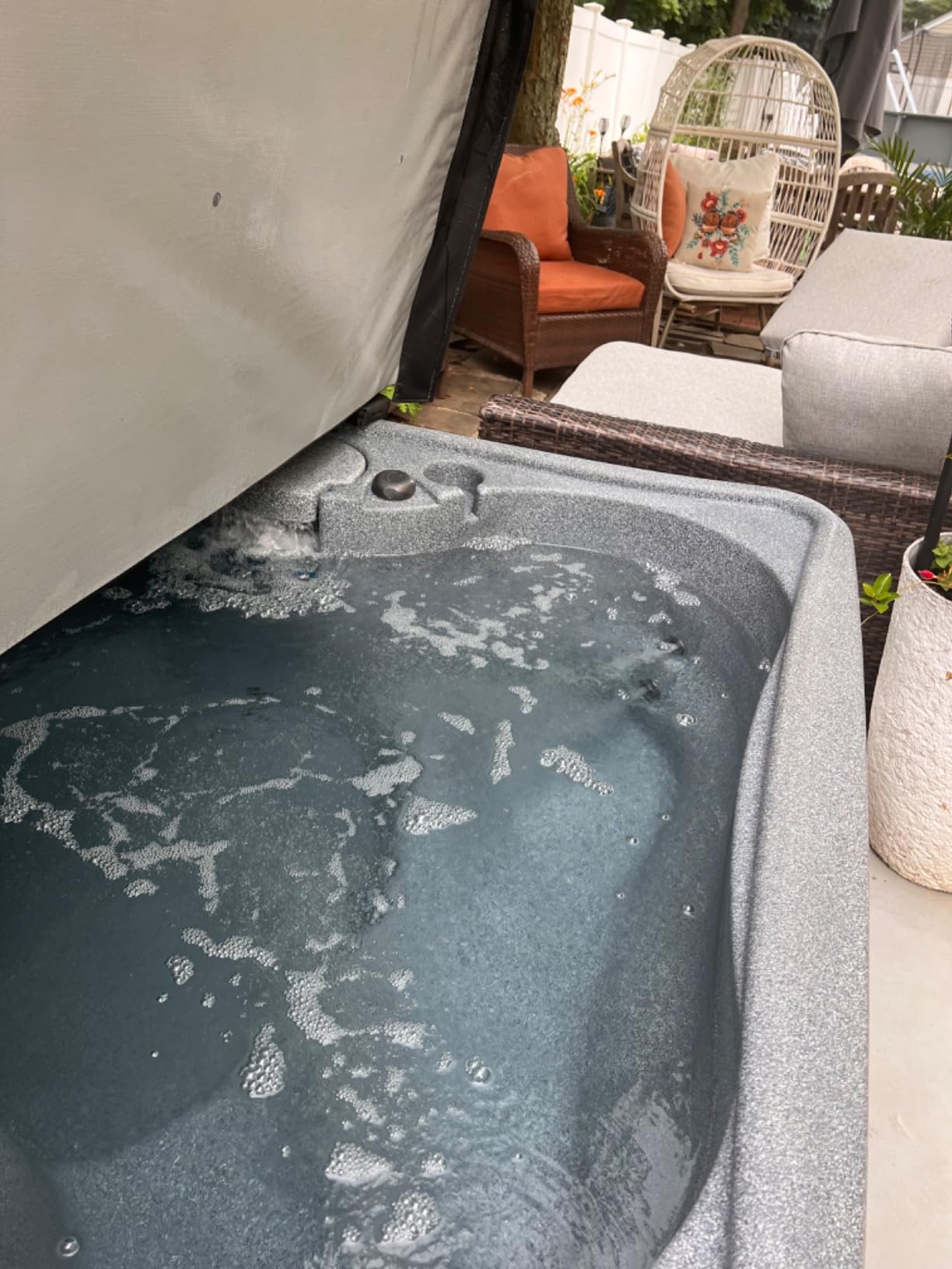 EcoOne Spa Monthly | Gentle All-Natural Spa Treatment | Conditioning Hot Tub, Pool, & Spa Cleaner | Above, In-Ground, or Inflatable Hot Tub Cleaner Stabilizes pH & Alkalinity, 8 Oz, (1-Pack) customer photo 2