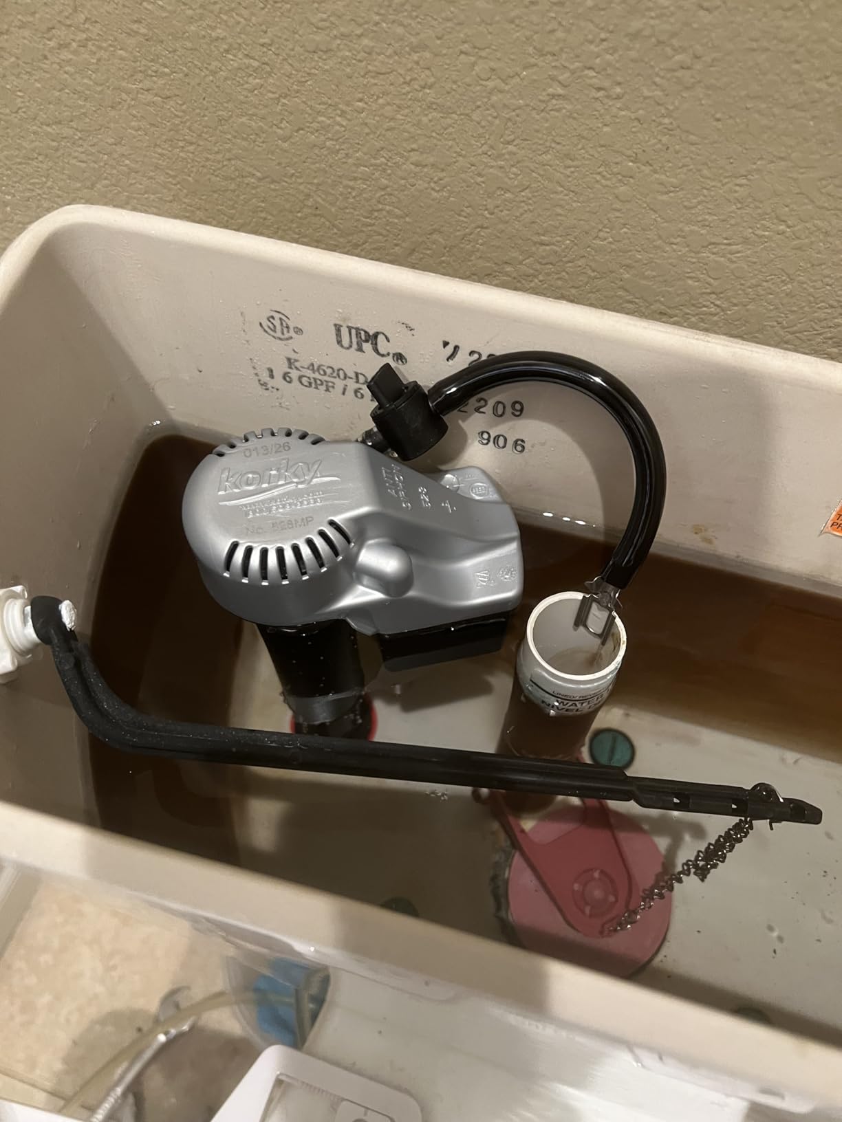 Korky QuietFILL Platinum Toilet Fill Valve - Universal Fits 99% of Toilets - Easy Height Adjust for Fast Install, 528MP customer photo 1