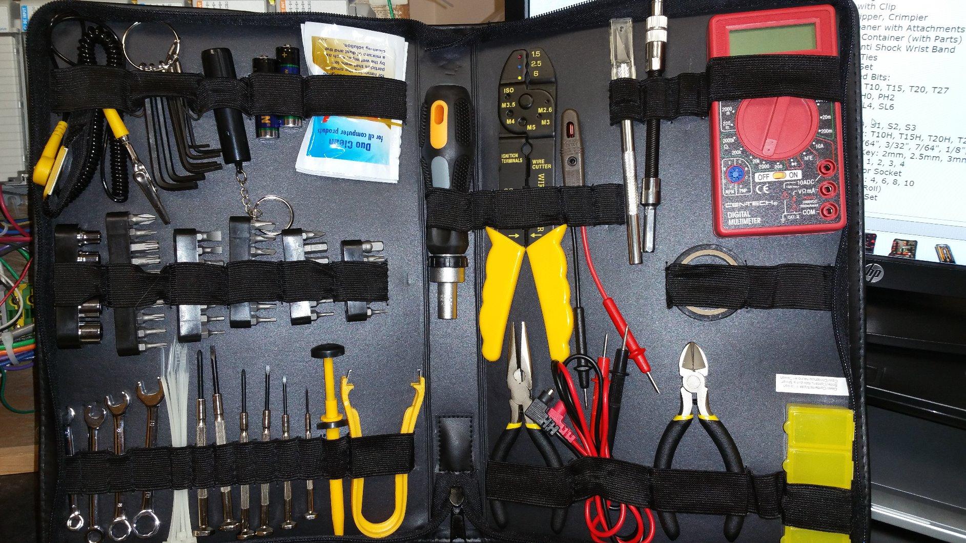 Syba SY-ACC65053 100 Piece Computer Technician Tool Kit for Repairing, Wiring, Cleaning, and Testing customer photo 1