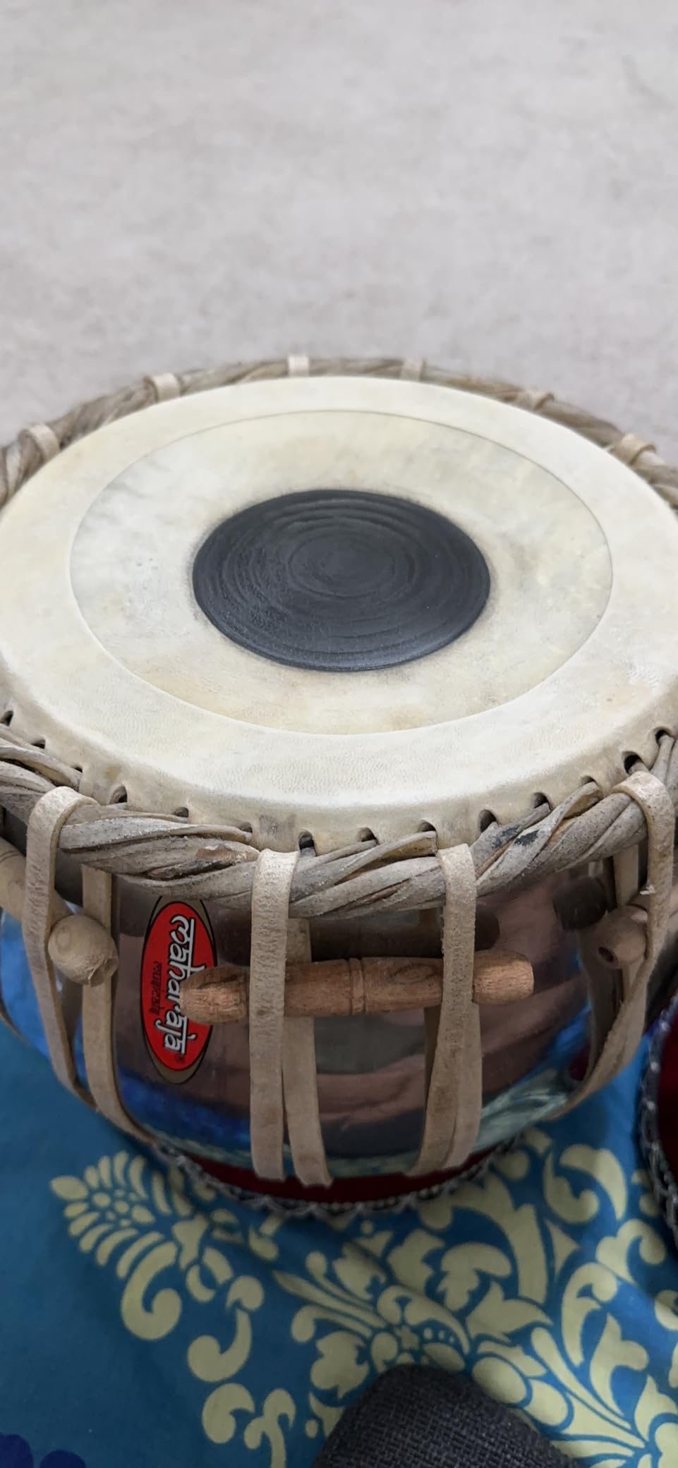Maharaja Musicals Student Tabla Set, Steel Bayan, Finest Sheesham Dayan, Carry Bag, Hammer, Cushions (PDI-IB) customer photo 1