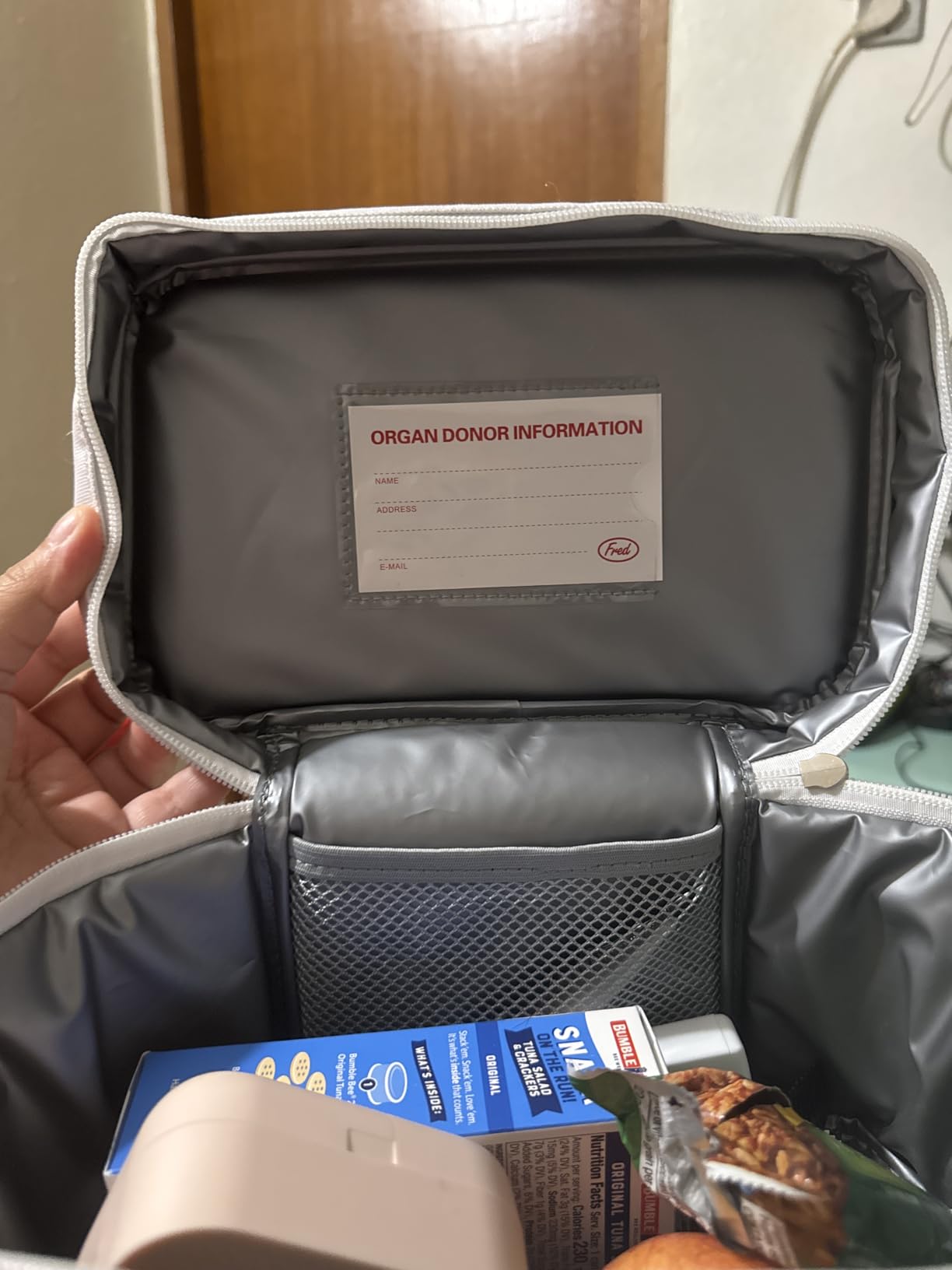 Genuine Fred, E.M.T Insulated Lunch Tote - The Original Emergency Meal Transportation, Waterproof Lined Bag to Store & Transport Meals, Snacks & More- White Elephant Gift - Perfect for Medical Workers customer photo 2