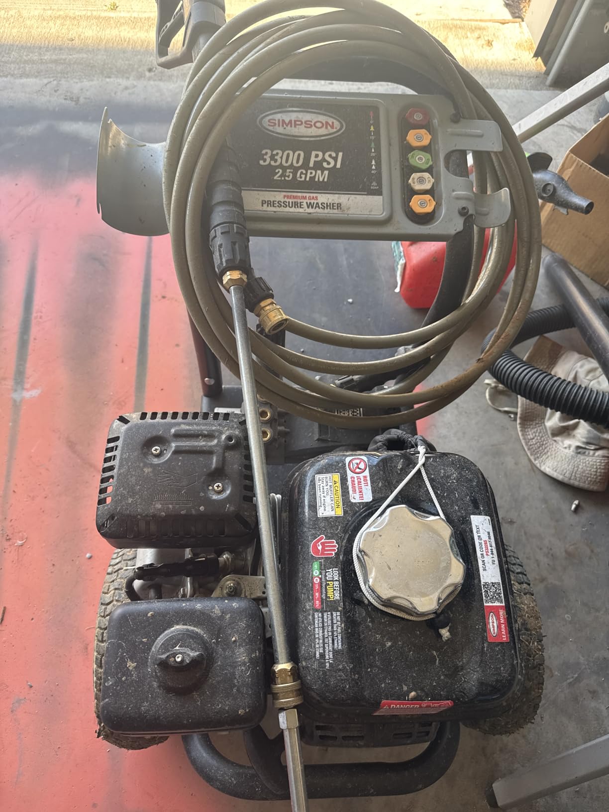 Simpson Cleaning PS3228 PowerShot 3300 PSI Gas Pressure Washer, 2.5 GPM, Honda GX200 Engine customer photo 1