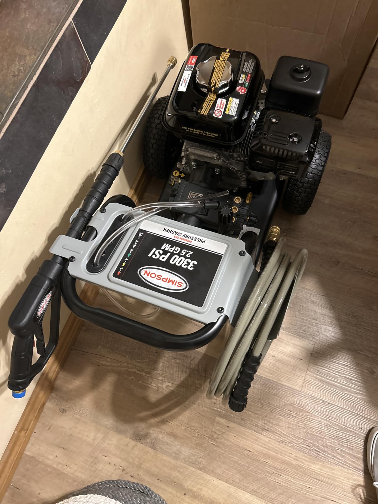 Simpson Cleaning PS3228 PowerShot 3300 PSI Gas Pressure Washer, 2.5 GPM, Honda GX200 Engine customer photo 2