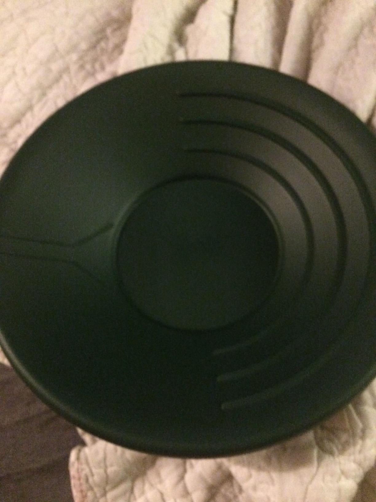 SE 14 Inch Gold Panning Pan - Three Riffles for Easier Mining and Prospecting (Single Black) customer photo 1