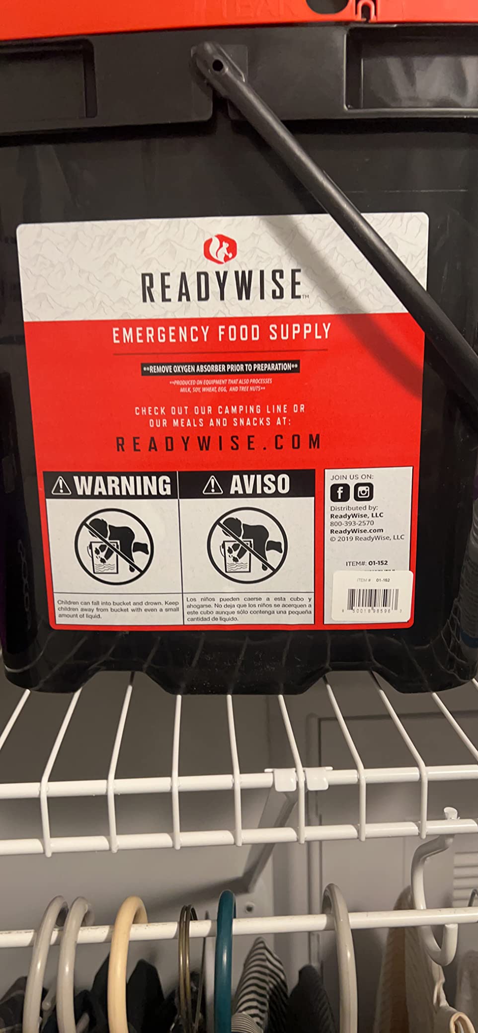 ReadyWise Prepper Pack Bucket - 52 Servings Emergency Food Supply, Survival Kit, Protein Meals, Dehydrated & Freeze Dried Food, Ready to Eat Camping Essentials, up to 25 Year Shelf Stable Life customer photo 1