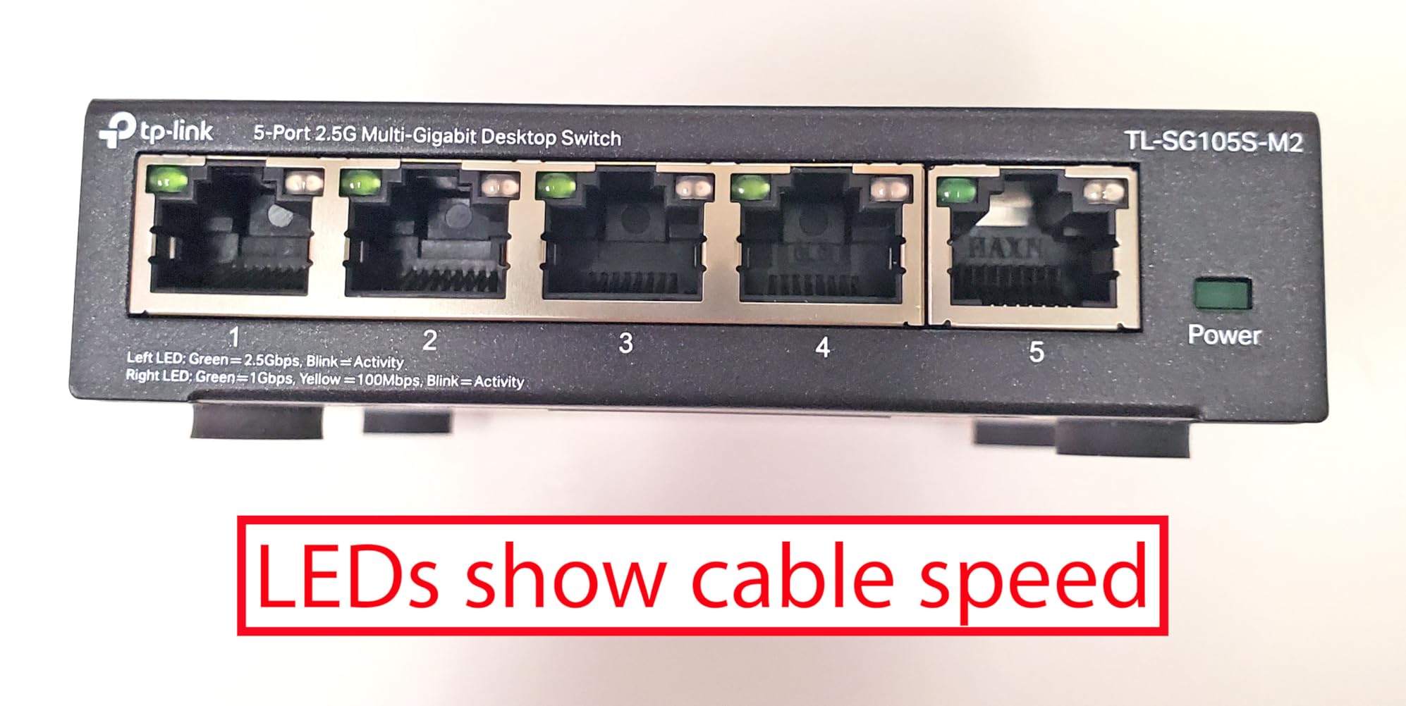 TP-Link TL-SG105 5 Port Gigabit Unmanaged Ethernet Switch - Network Hub, Fanless Metal Design, Shielded Ports customer photo 1