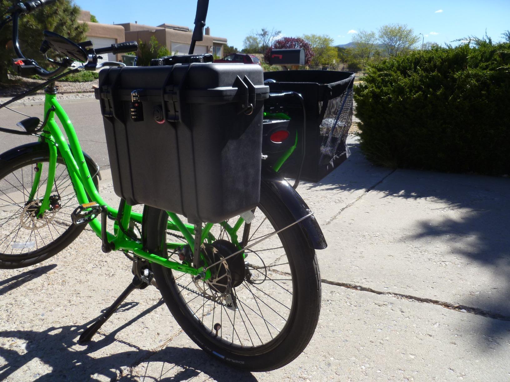 Bushwhacker Omaha Bicycle Grocery Panniers - Foldable Bike Rack Bags & Basket for Groceries - Easy 3-Point Mounting System - Pair of Rear Bags for Shopping and Cycling Commuting customer photo 2