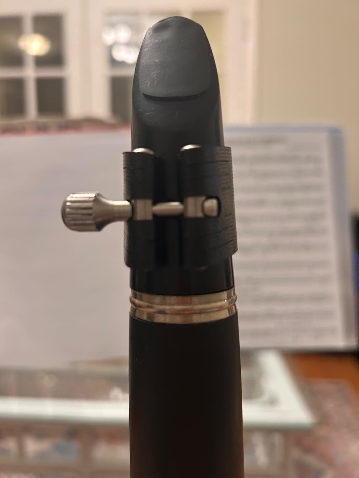 Rovner Ligature & Plastic Cap for Bb Clarinet - Versa X Ligature for Hard Rubber Mouthpiece (X-1R) customer photo 1