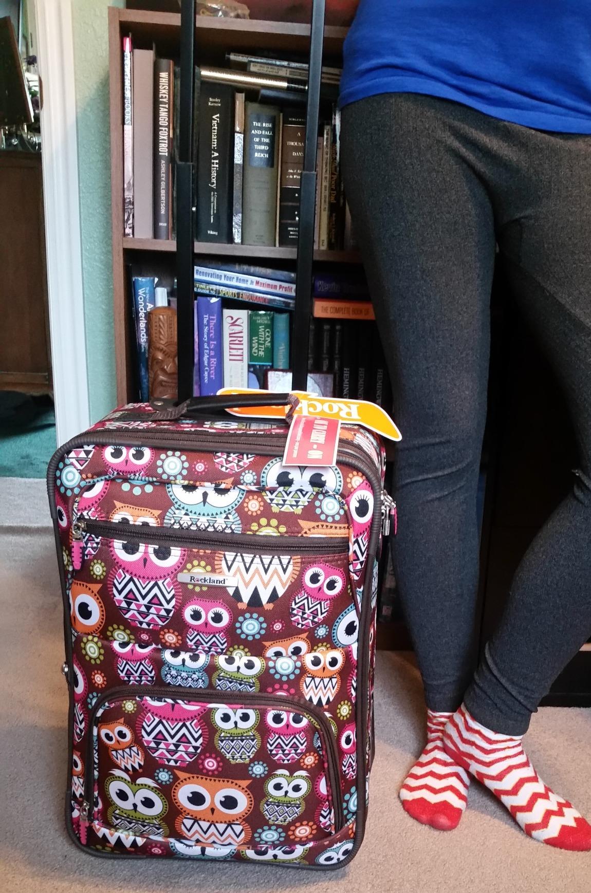 Rockland Journey Softside Upright Luggage Set, Expandable, Navy, 4-Piece (14/19/24/28) customer photo 2