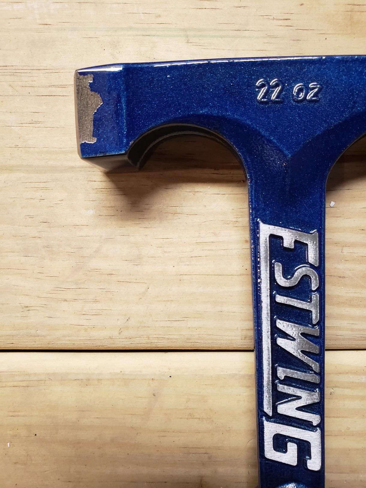 ESTWING Bricklayer's/Mason's Hammer - 22 oz USA Made Masonry Tool with Forged Steel Construction - E6-22BLC customer photo 2