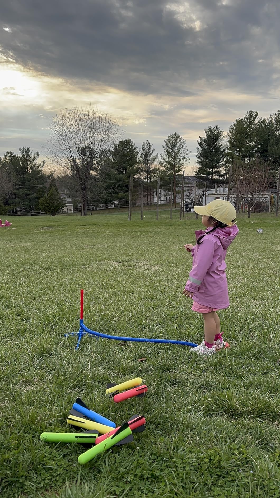 Stomp Rocket Jr Multi-Color Rocket Launcher for Kids, 8 Rockets - Fun Outdoor Kids Gifts for Boys & Girls - STEM Toy Foam Blaster Set Soars Up to 100 Feet - Ages 3 & Up customer photo 1