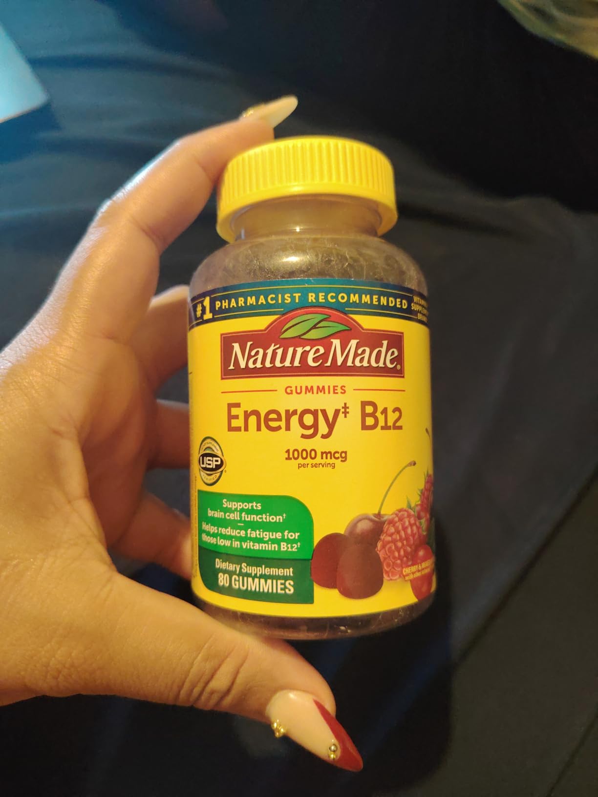 Nature Made Vitamin B12 Gummies 1000 mcg per serving, Dietary Supplement for Energy Metabolism Support, B12 Vitamins, 80 Gummy Vitamins, 40 Day Supply customer photo 2