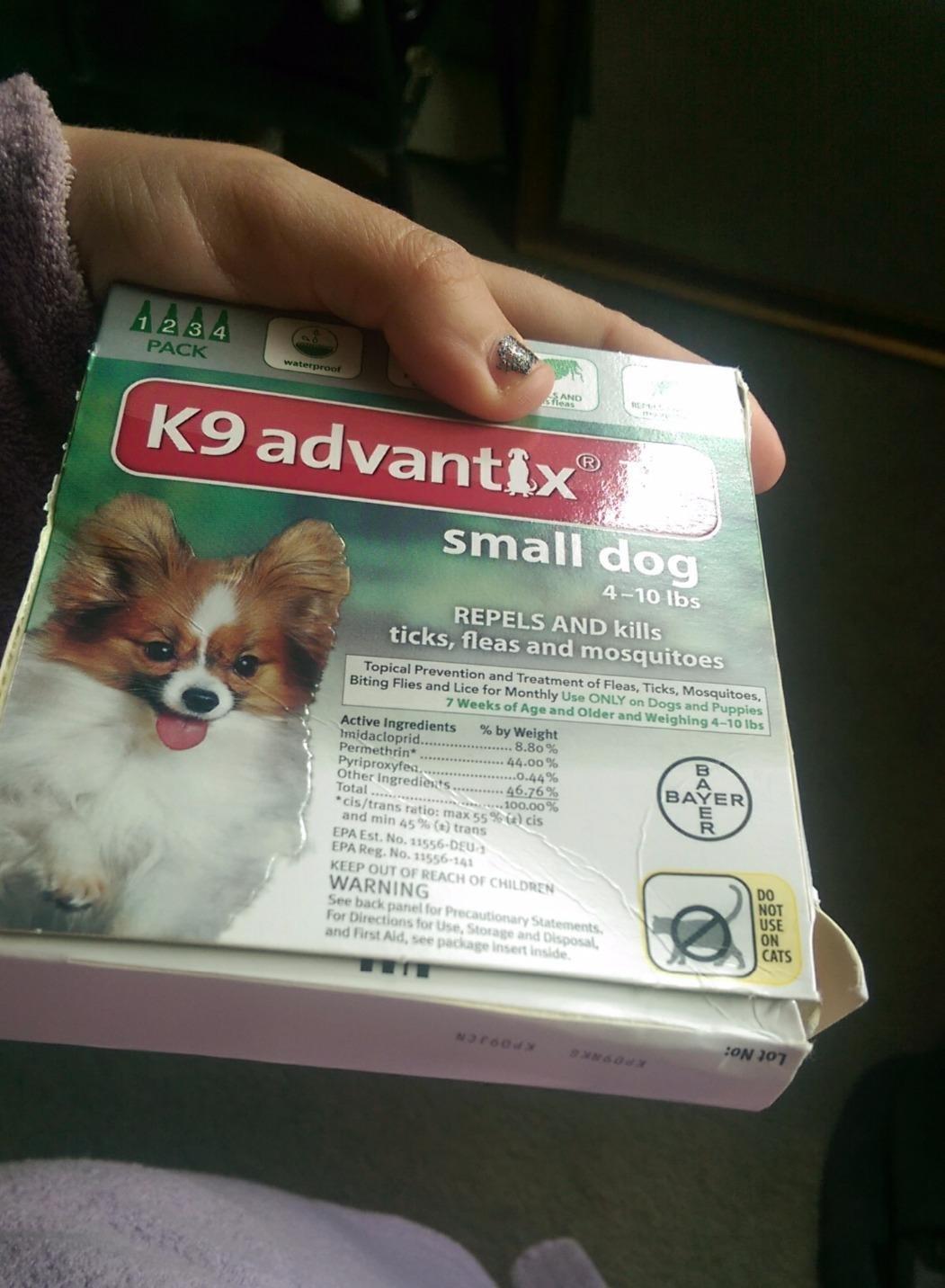 K9 Advantix II Small Dog Vet-Recommended Flea, Tick & Mosquito Treatment & Prevention | Dogs 4-10 lbs. | 2-Mo Supply customer photo 2