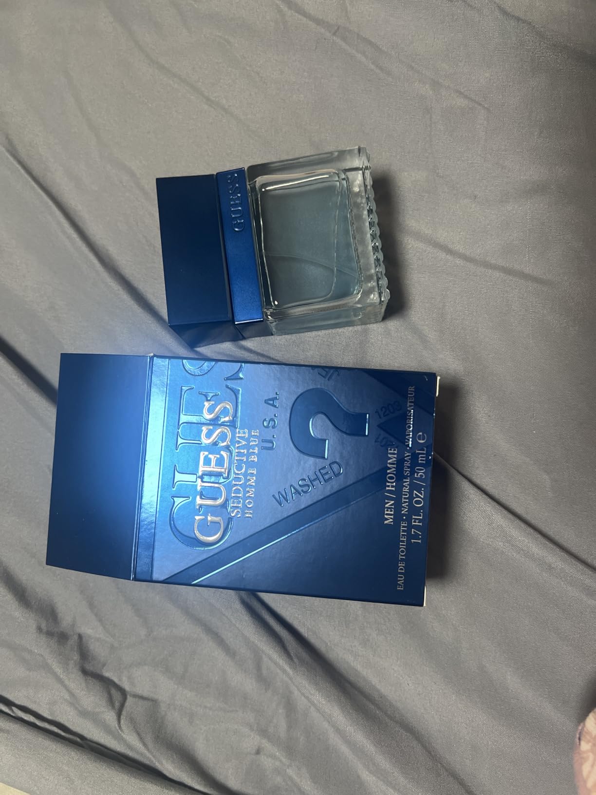 GUESS Fragrance Seductive Homme Blue Eau De Toilette Spray for Men, 3.4 fl oz customer photo 2