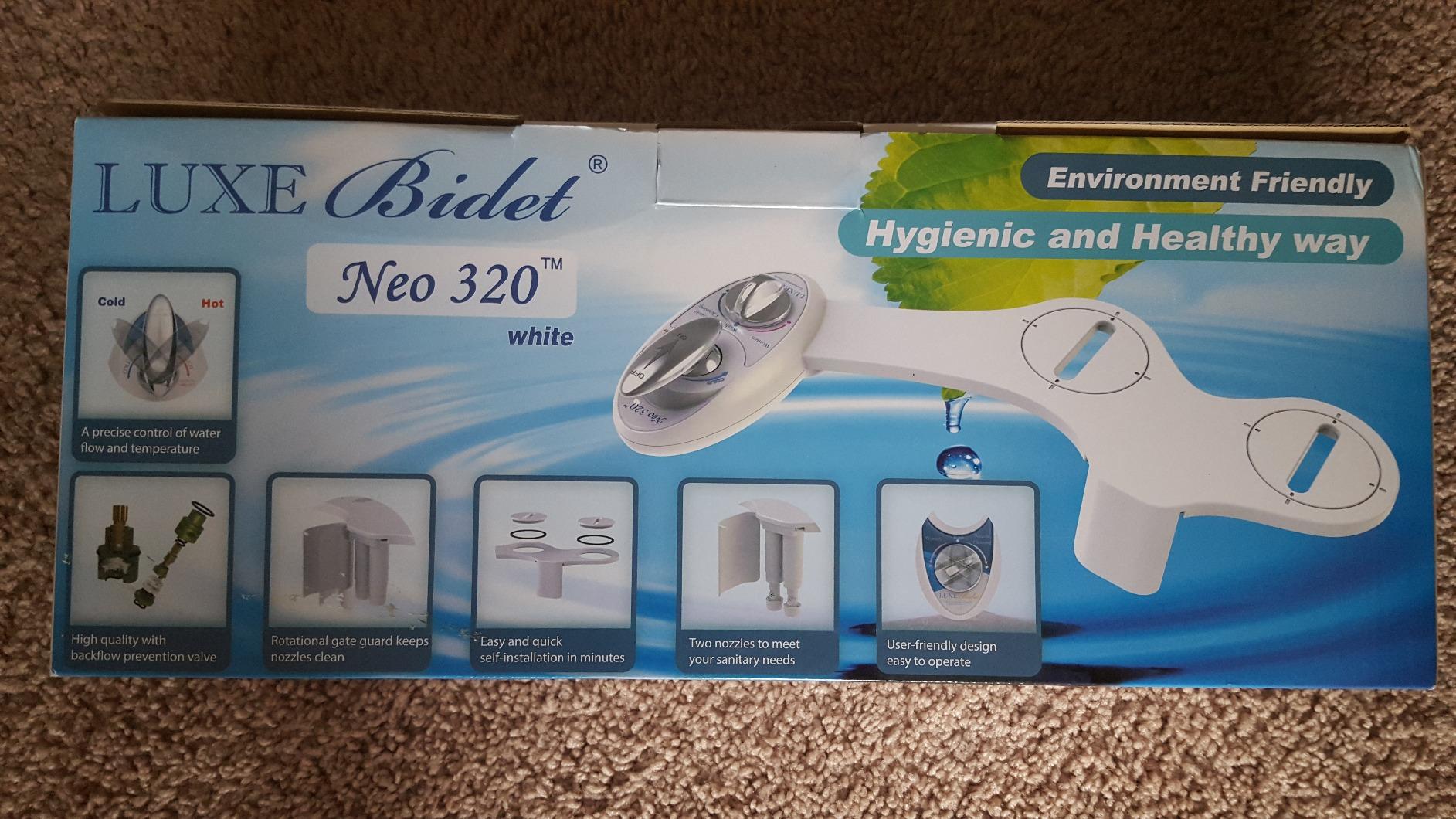 LUXE Bidet NEO 320 - Warm Water, Dual Nozzle, Self-Cleaning, Non-Electric Bidet Attachment for Toilet Seat, Adjustable Water Pressure, Rear & Feminine Wash (White) customer photo 1