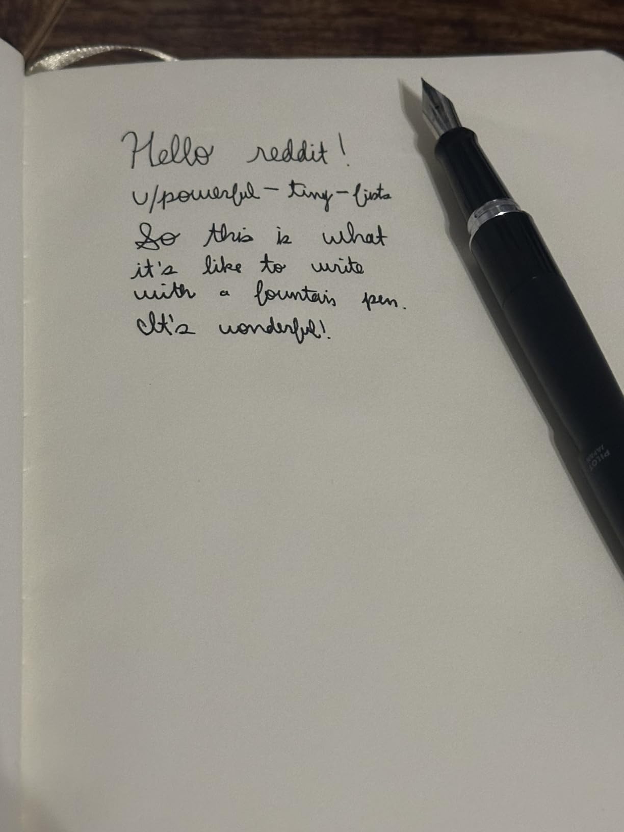Pilot Metropolitan Collection Fountain Pen, Black Barrel, Classic Design, Fine Nib, Black Ink customer photo 2